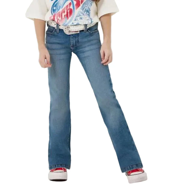 Wrangler Girl's Lainey Wilson High Rise Boot Huggers - Wrangler Blue Wash