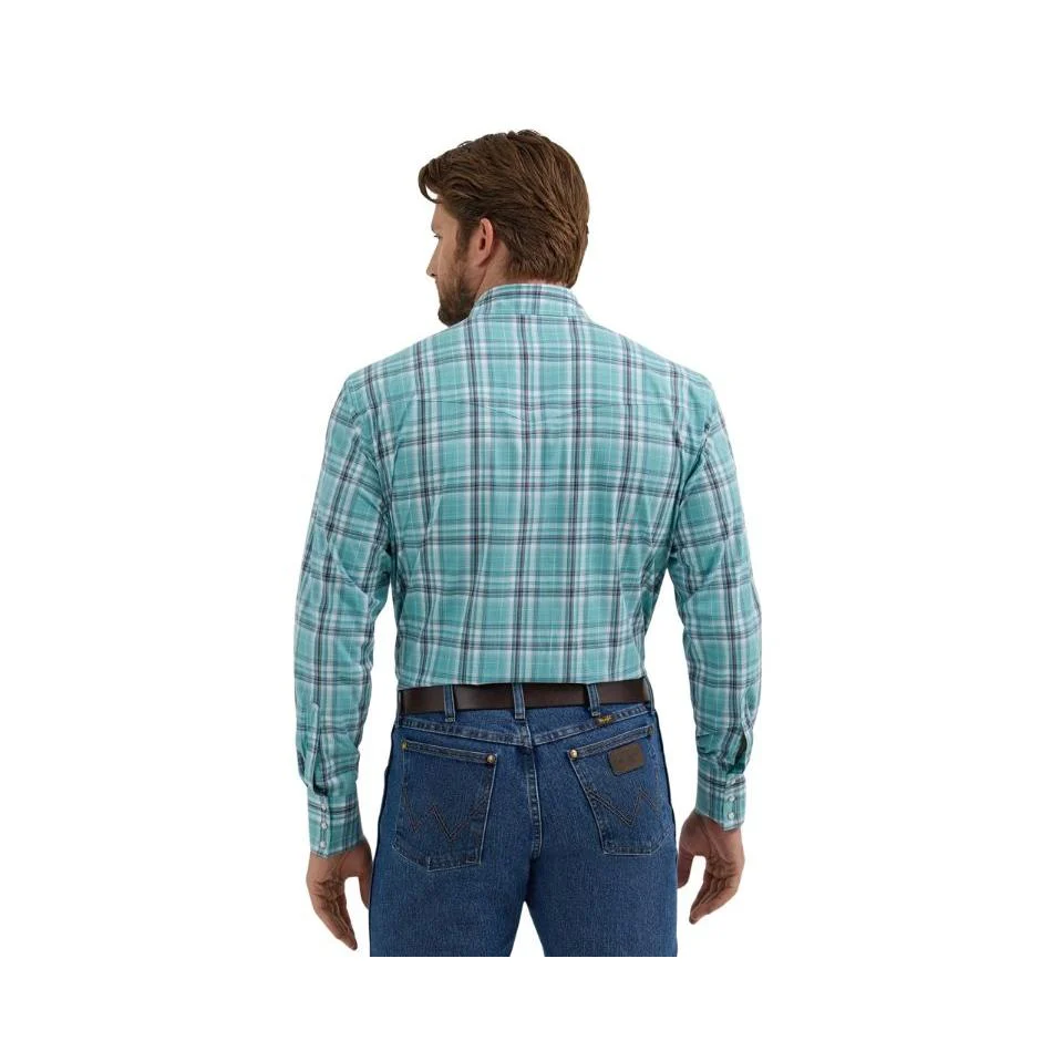 Wrangler Men's Long Sleeve Wrinkle Resist Shirt - Mint - Image 2