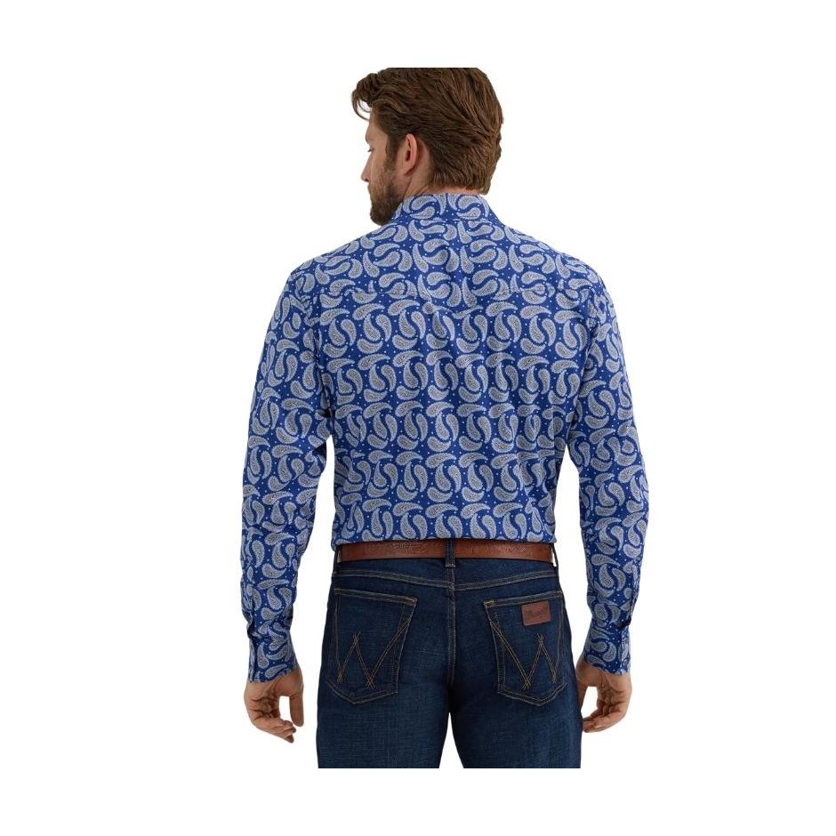 Wrangler Men's 20X Competition Advanced Comfort Long Sleeve Classic Fit Shirt - Image 2
