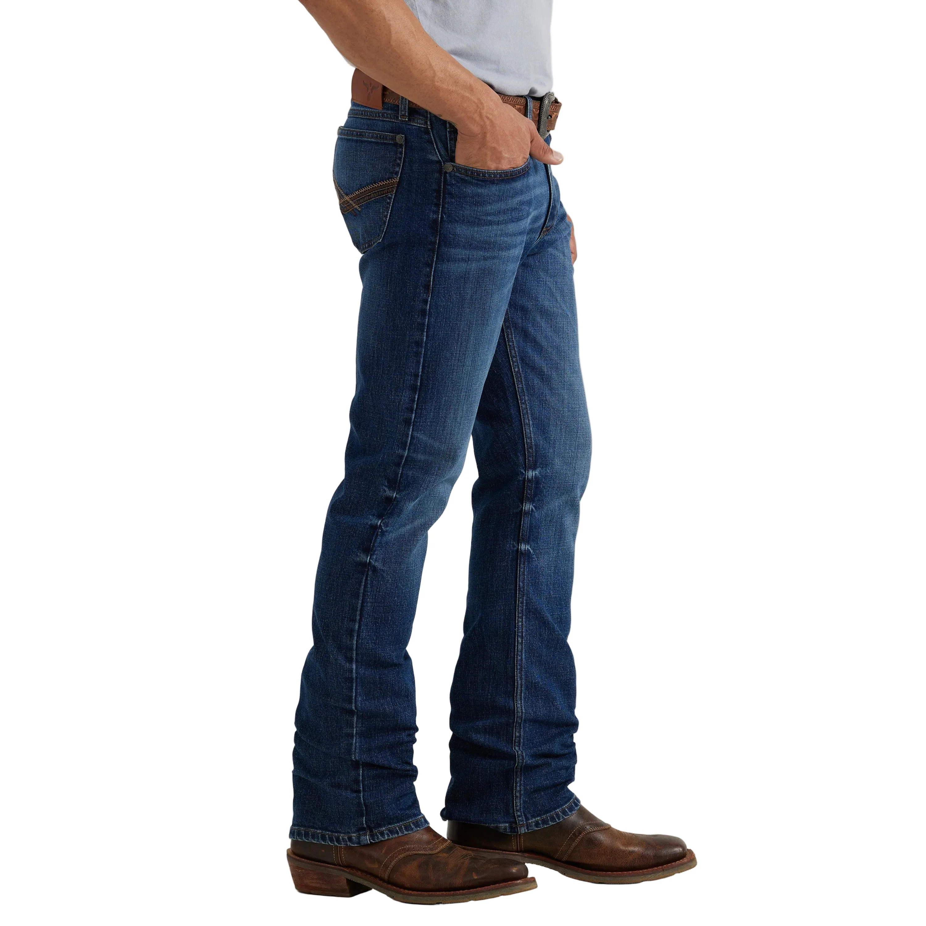 Wrangler Men's 20X No.42 Vintage Bootcut Jeans - Barksdale - Image 3
