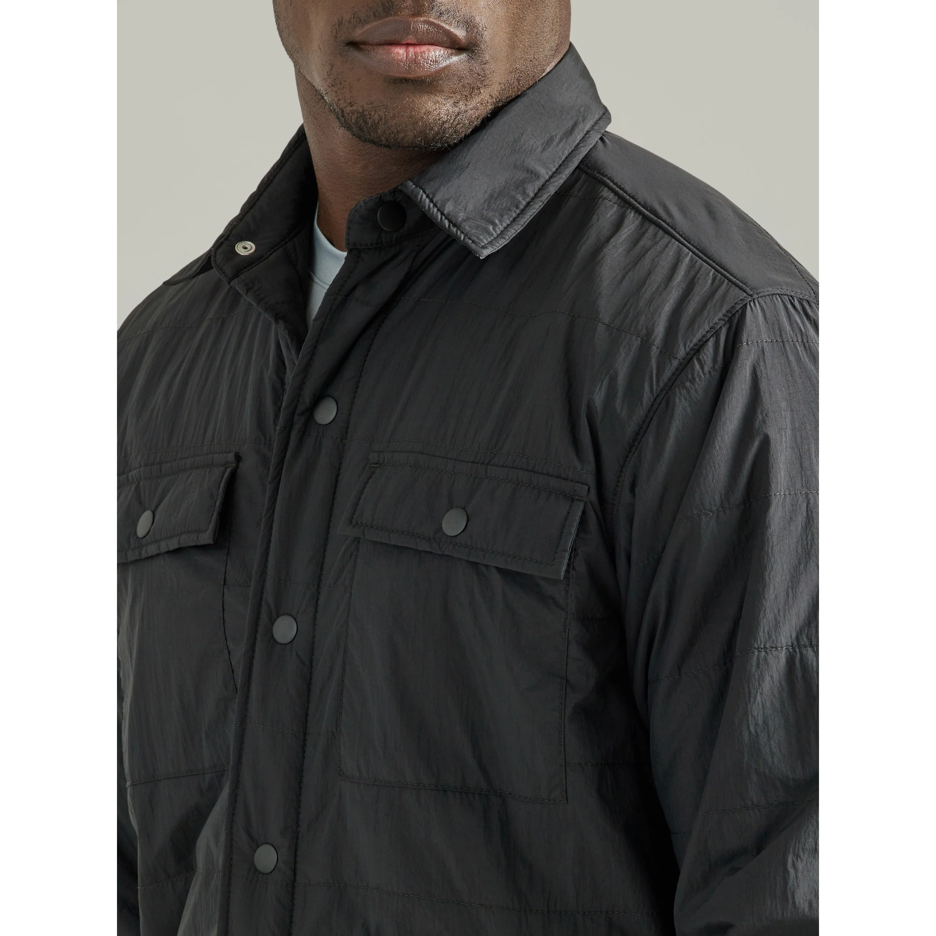 Wrangler Men's ATG Alpine Shirt Jacket - Black - Image 4