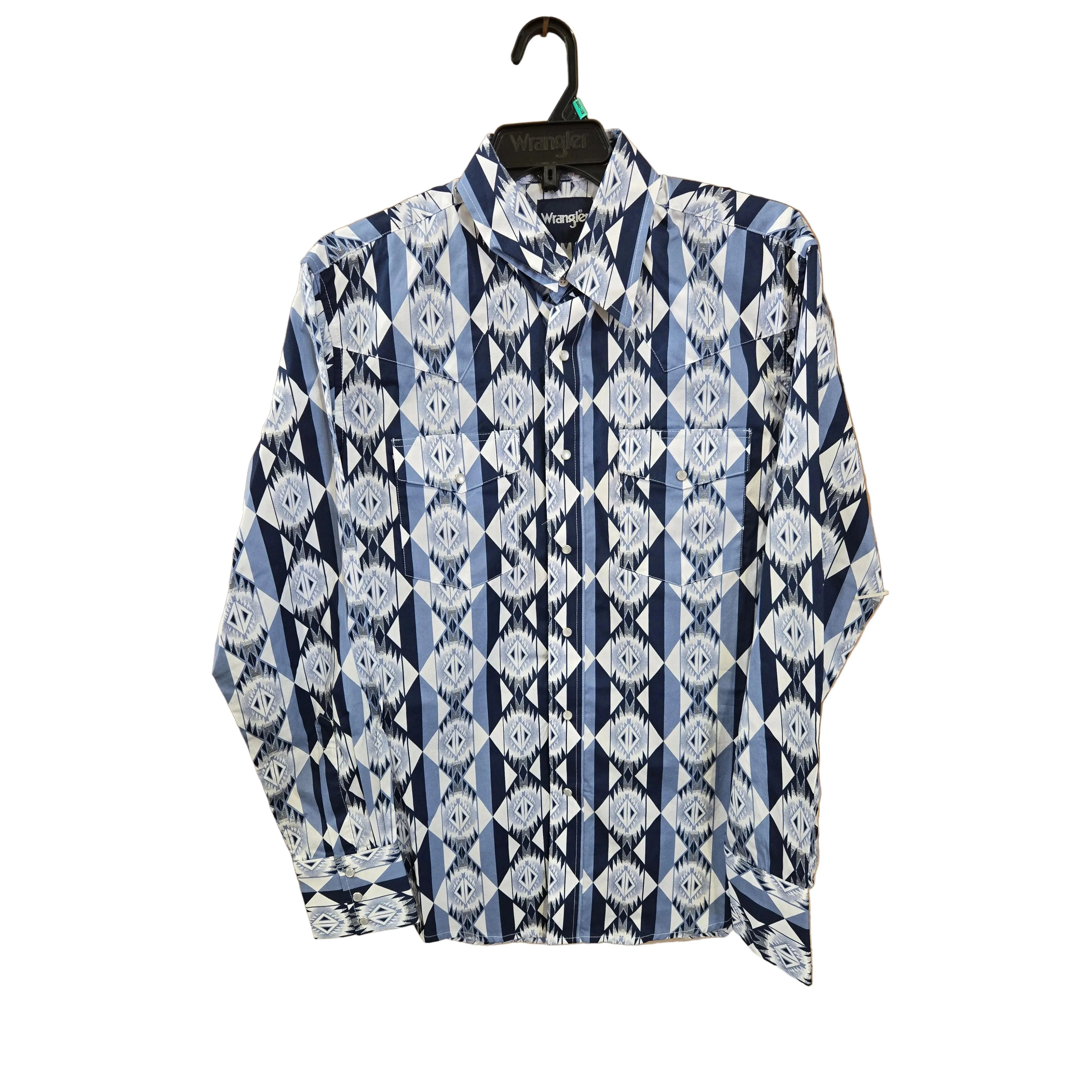 Wrangler Men's Checotah Dress Western Long Sleeve Shirt - Multiple Colour Combos - Image 3