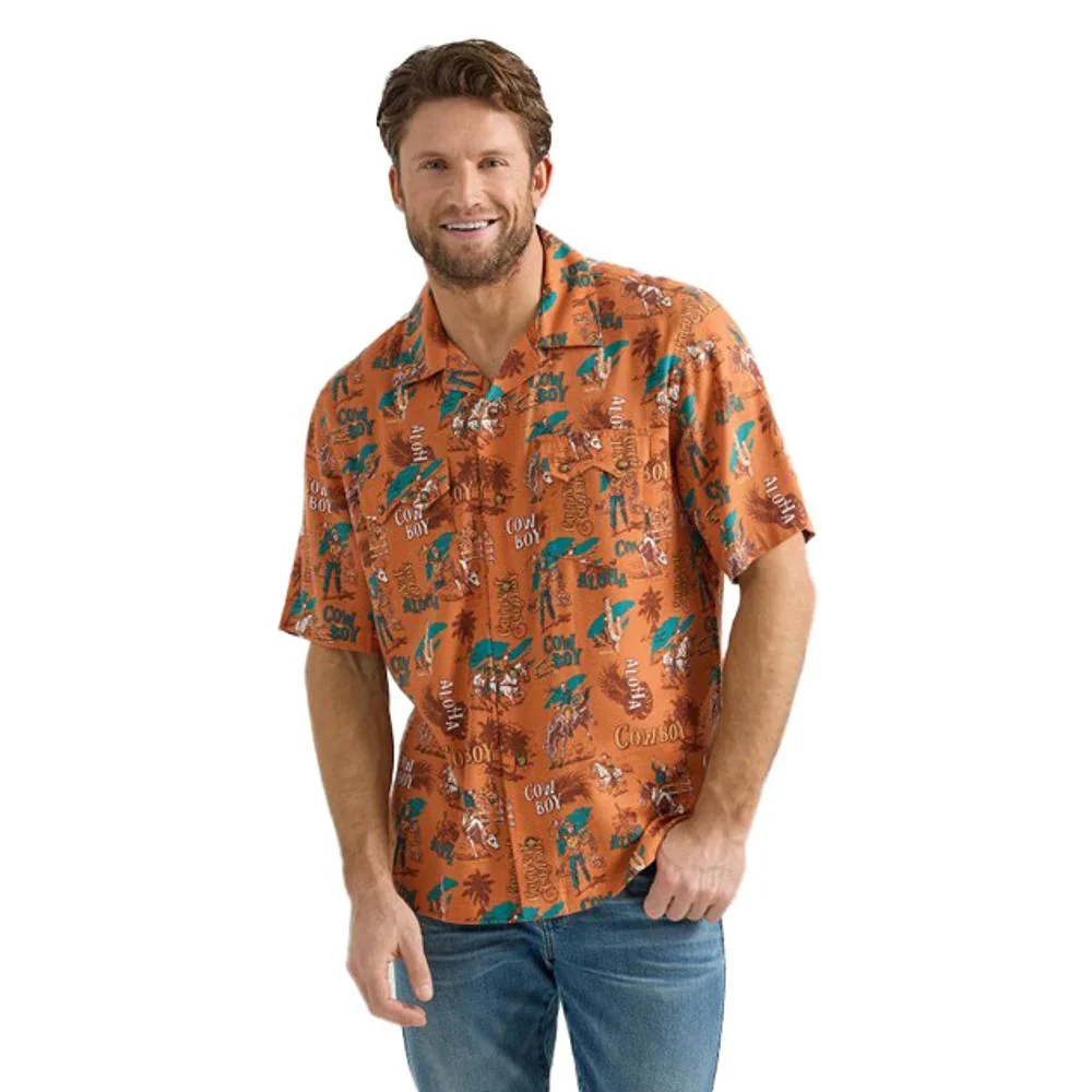 Wrangler Men's Coconut Cowboy Short Sleeve Shirt - Assorted Colours - Image 3