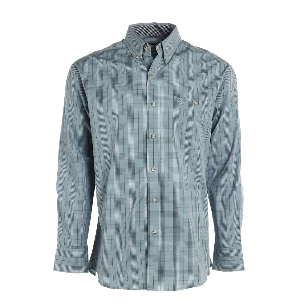 Wrangler Men's George Strait Long Sleeve One Pocket Shirt - Blue