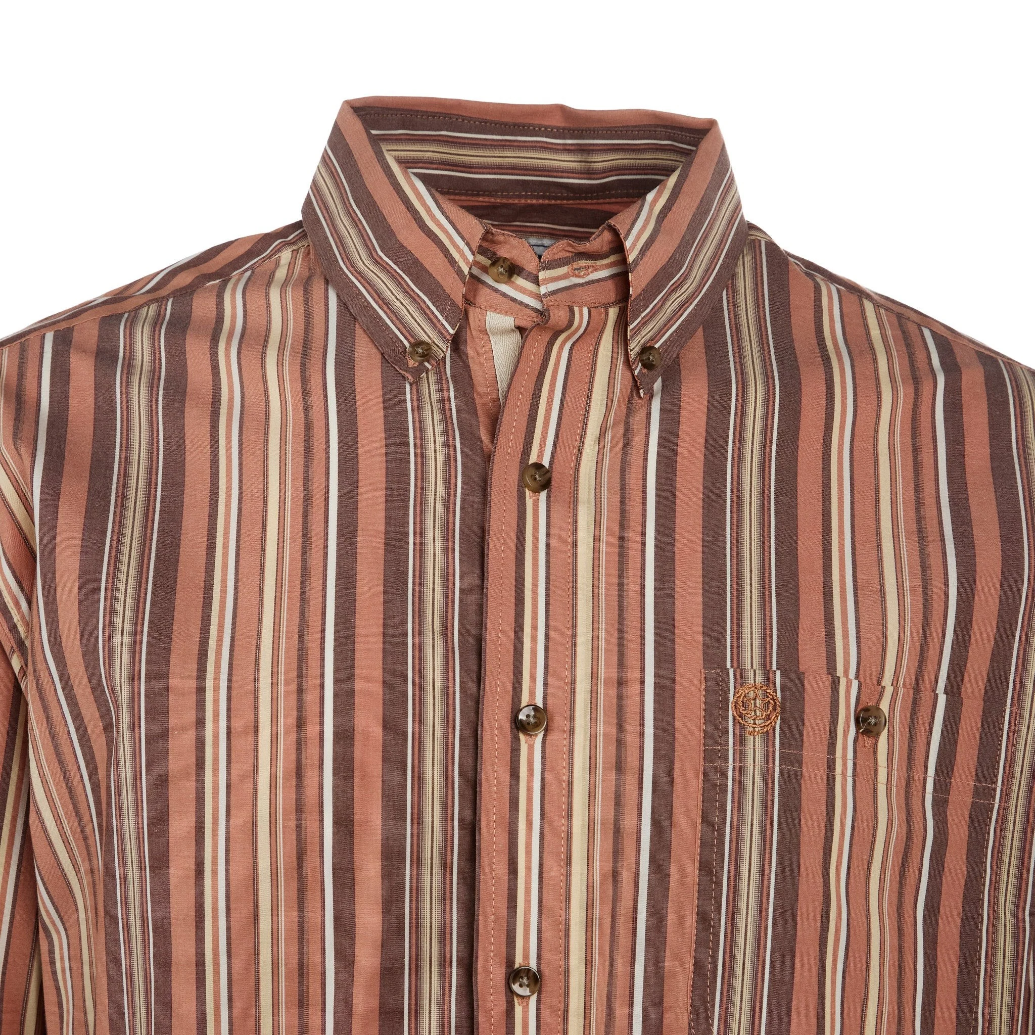 Wrangler Men's George Strait Long Sleeve One Pocket Shirt - Brown - Image 2
