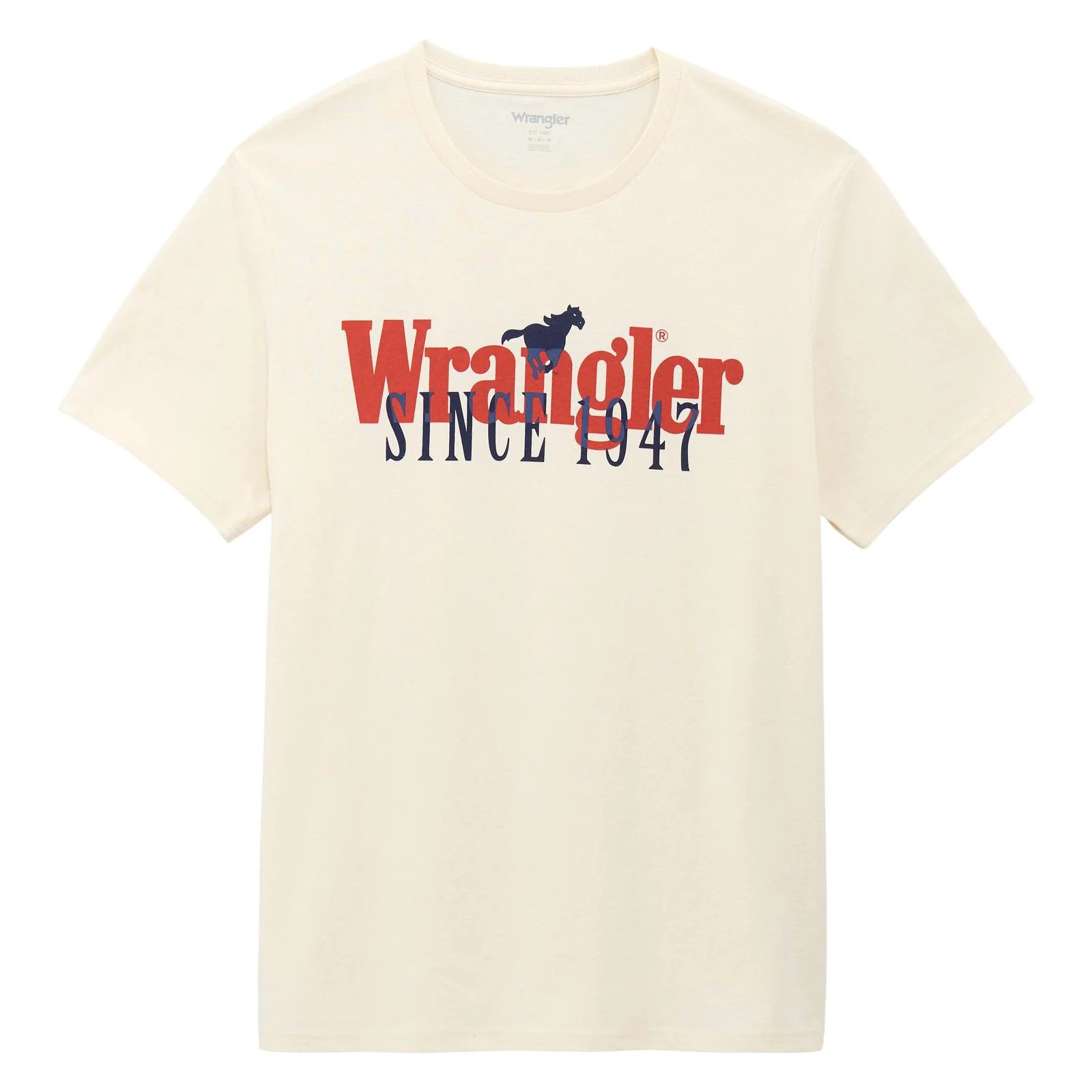 Wrangler Men's Graphic Short Sleeve Tee Shirt - Egret - Image 2