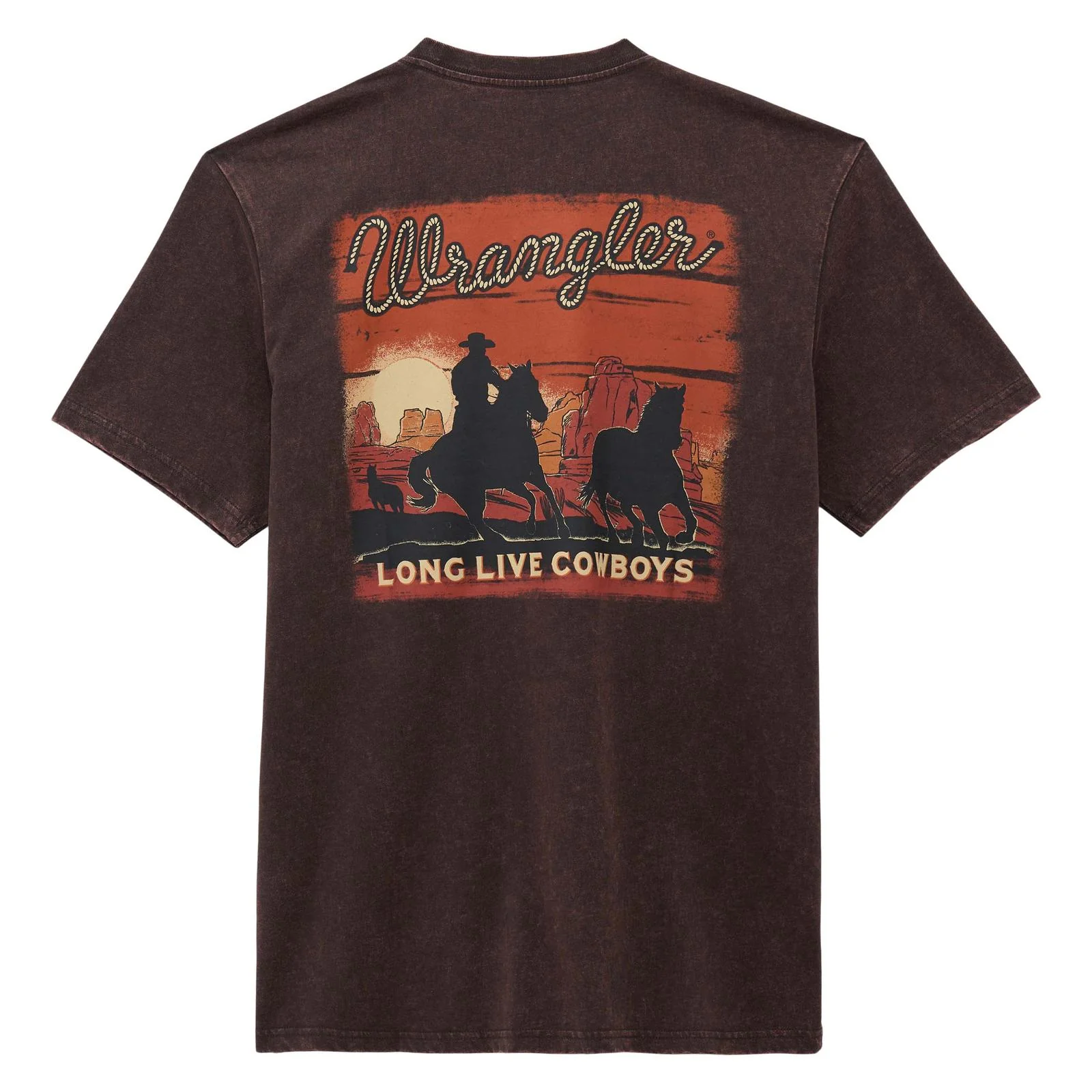 Wrangler Men's Graphic Short Sleeve Tee Shirt - Mole - Image 2