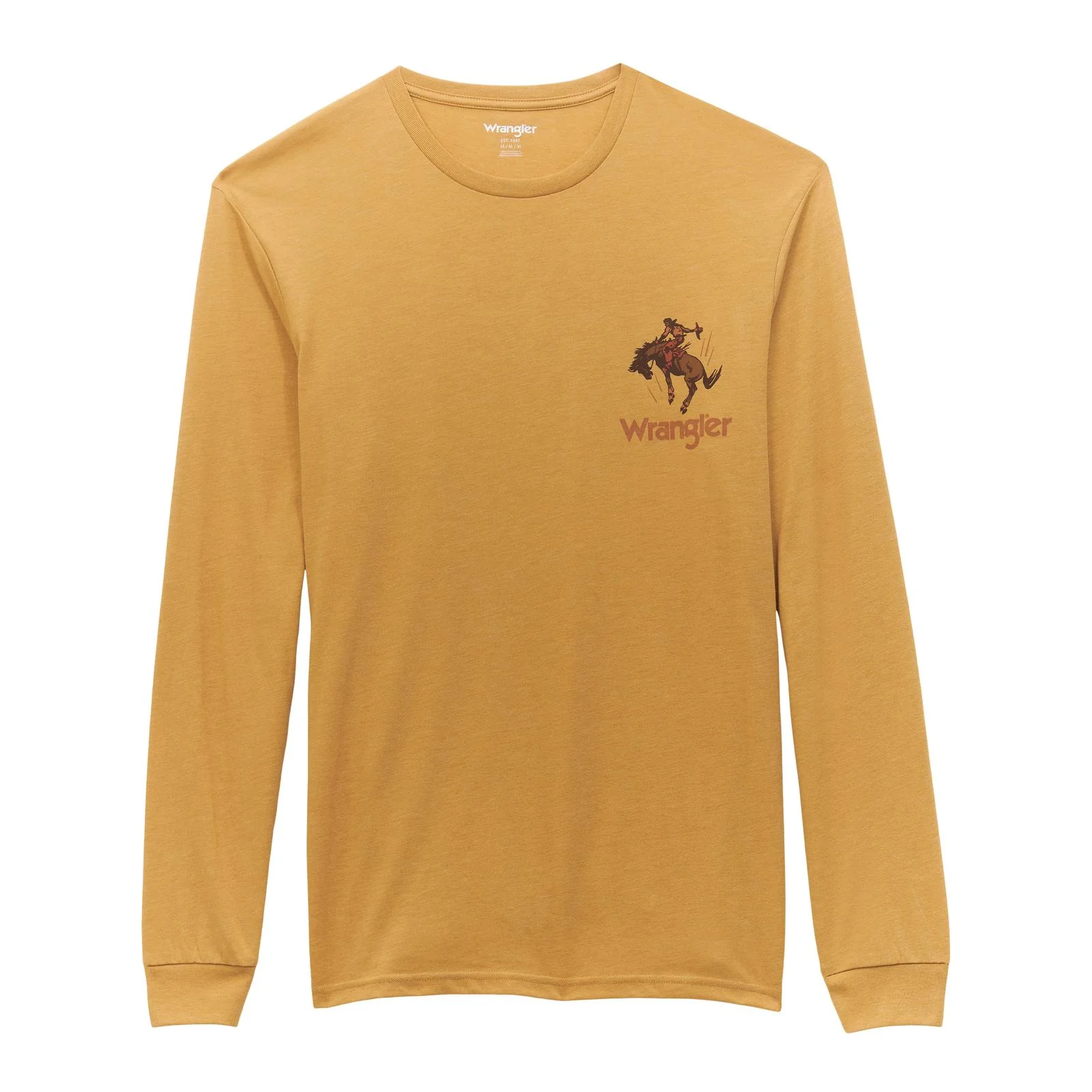 Wrangler Men's Graphic T-Shirt - Wrangler Ride - Pale Gold Heather - Image 2
