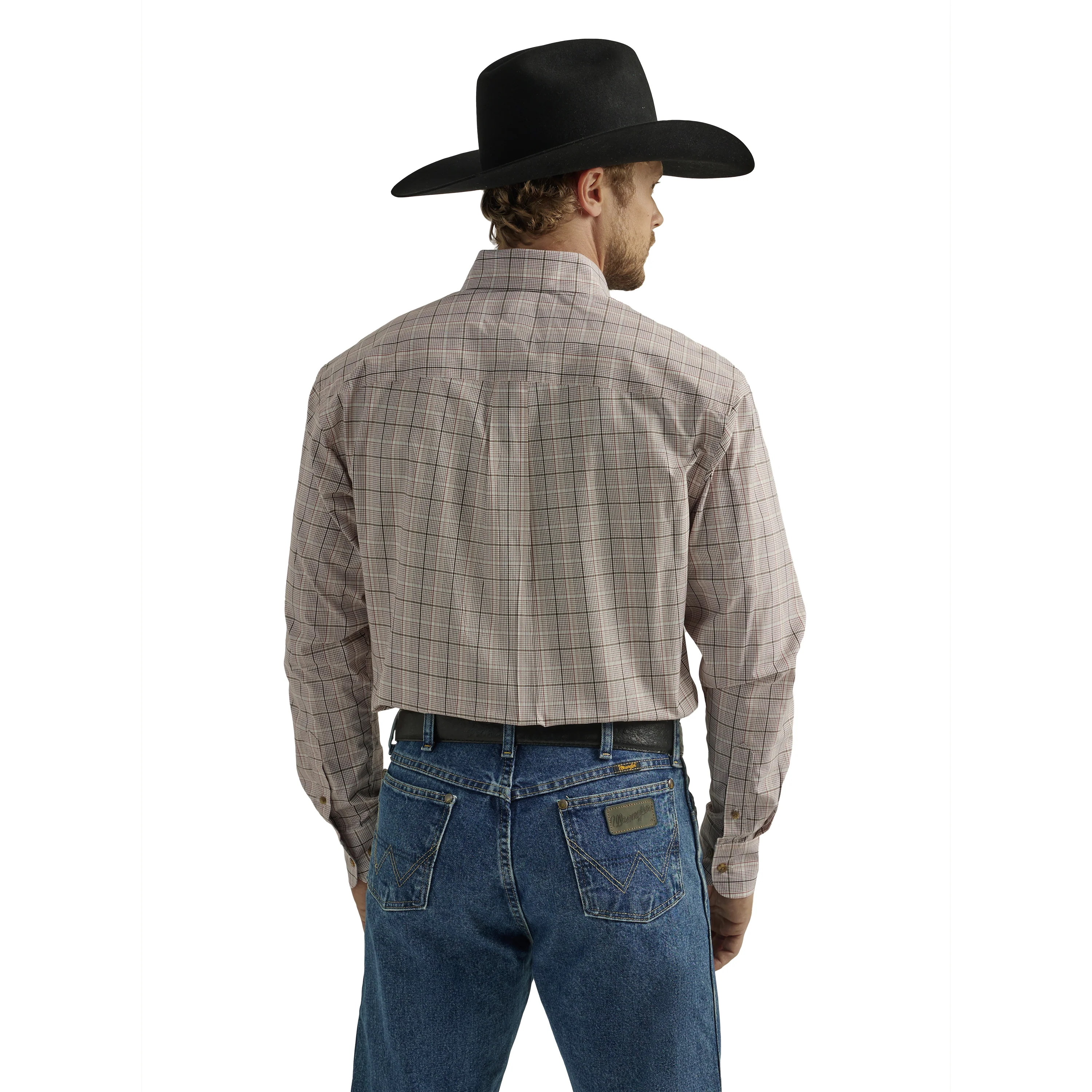 Wrangler Men's George Strait Long Sleeve Shirt - Brown - Image 2