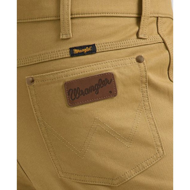 Wrangler Men's Performance Tough Comfort Cowboy Cut Slim Fit Canvas Jean - Kelp Brown - Image 4