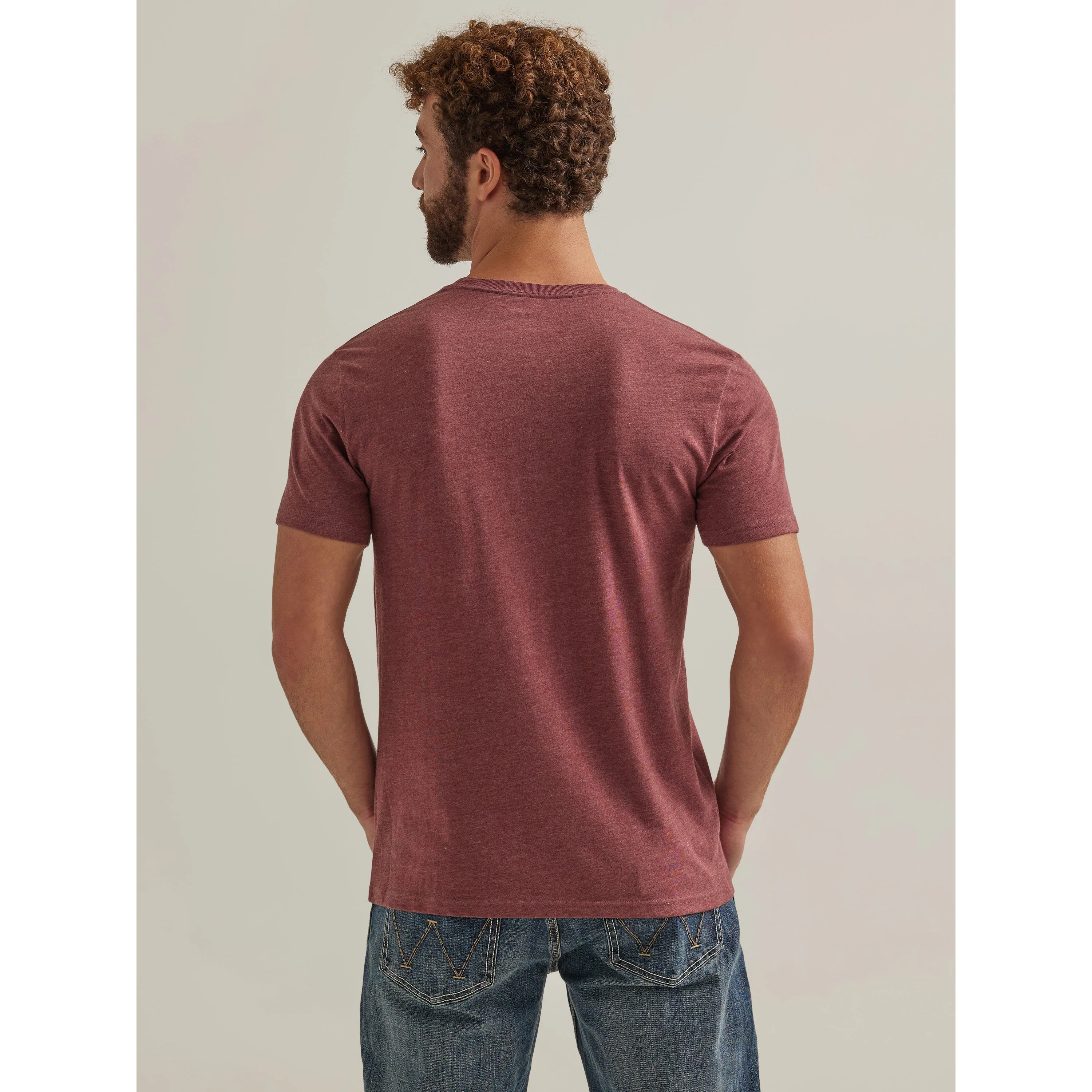 Wrangler Men's George Strait Graphic Tee - Maroon - Image 2