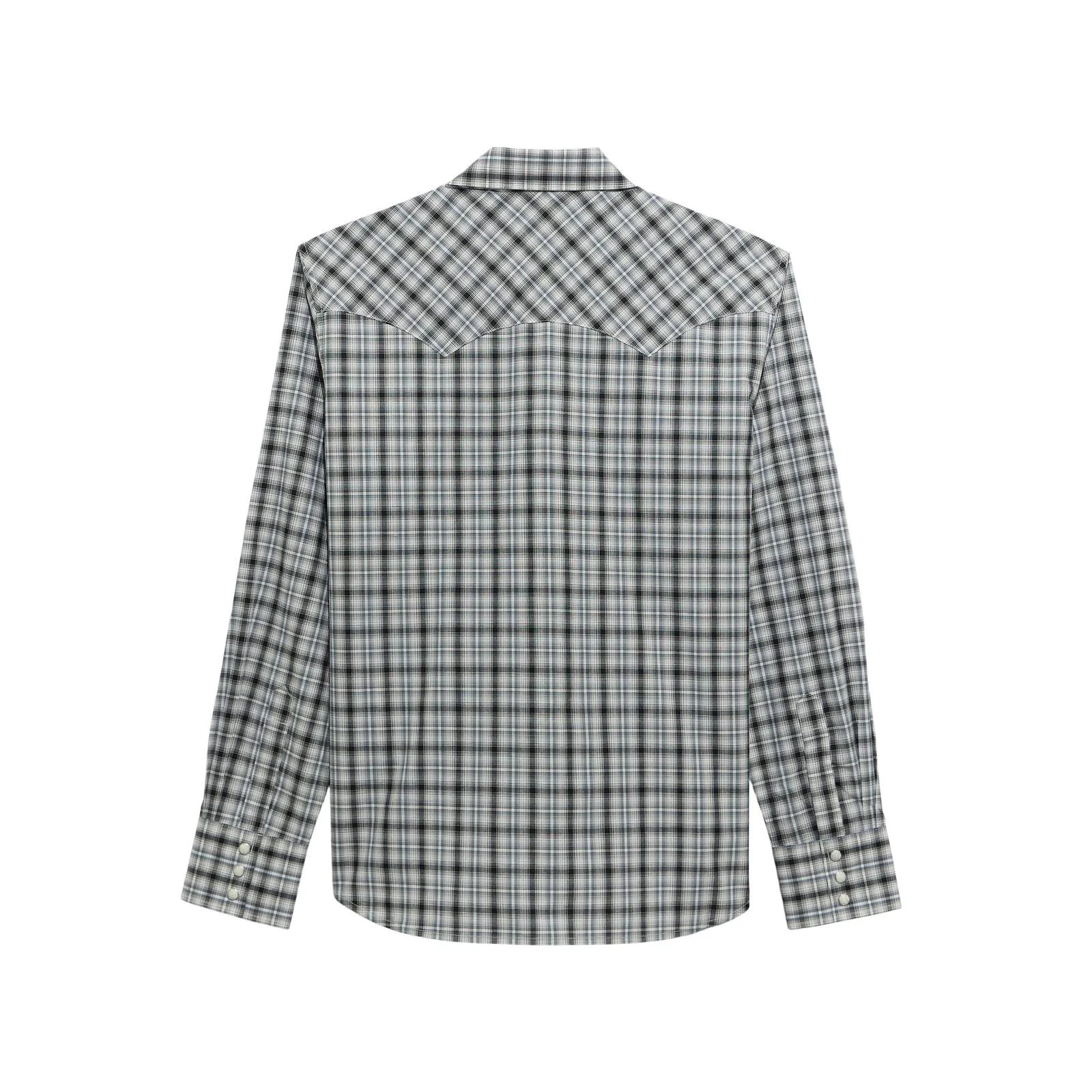 Wrangler Men's Retro Long Sleeve Modern Fit Plaid Shirt - Black Multi - Image 2