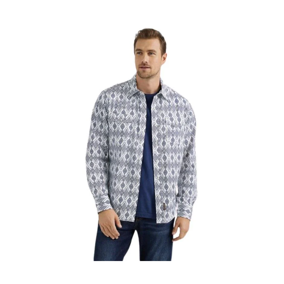 Wrangler Men's Retro Modern Fit Snap Long Sleeve Shirt