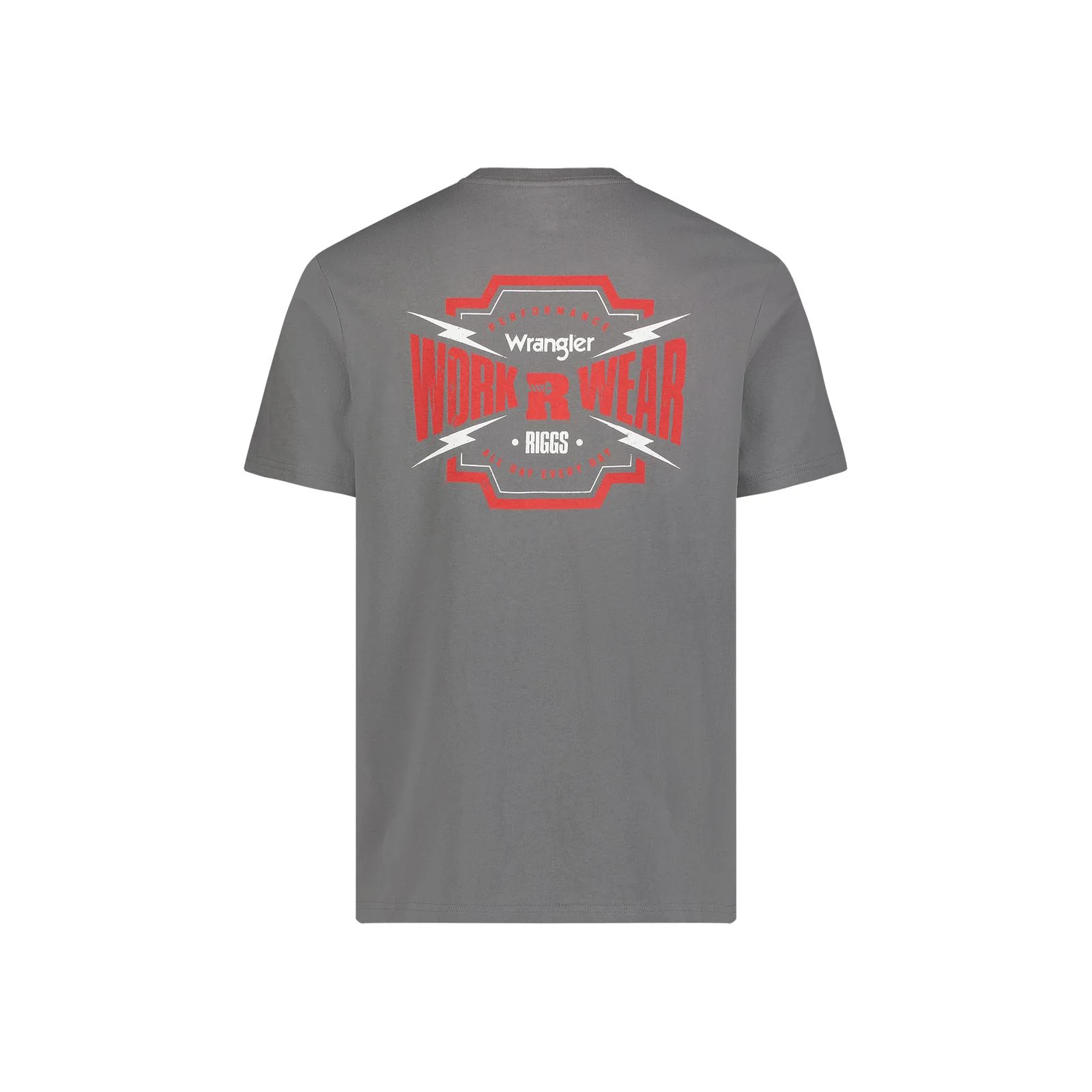 Wrangler Men's Riggs Framework Short Sleeve Graphic Workwear Graphic Tee Shirt- Graphite - Image 2