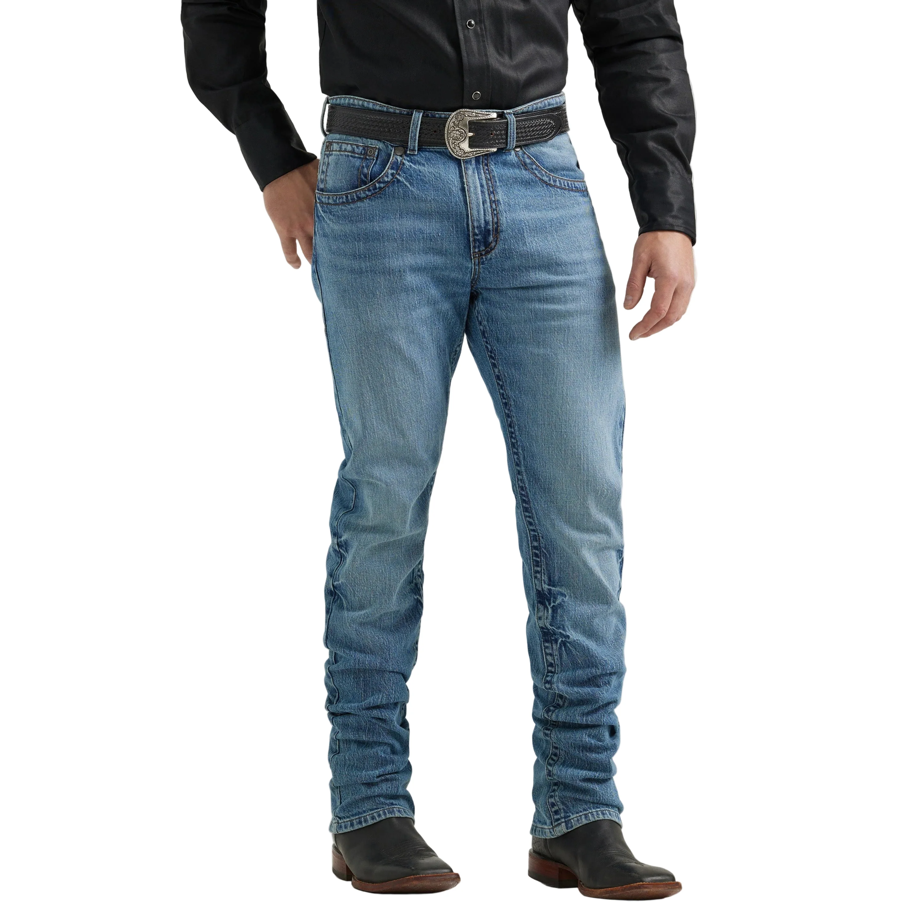 Wrangler Men's Rock 47 Slim Straight Jeans
