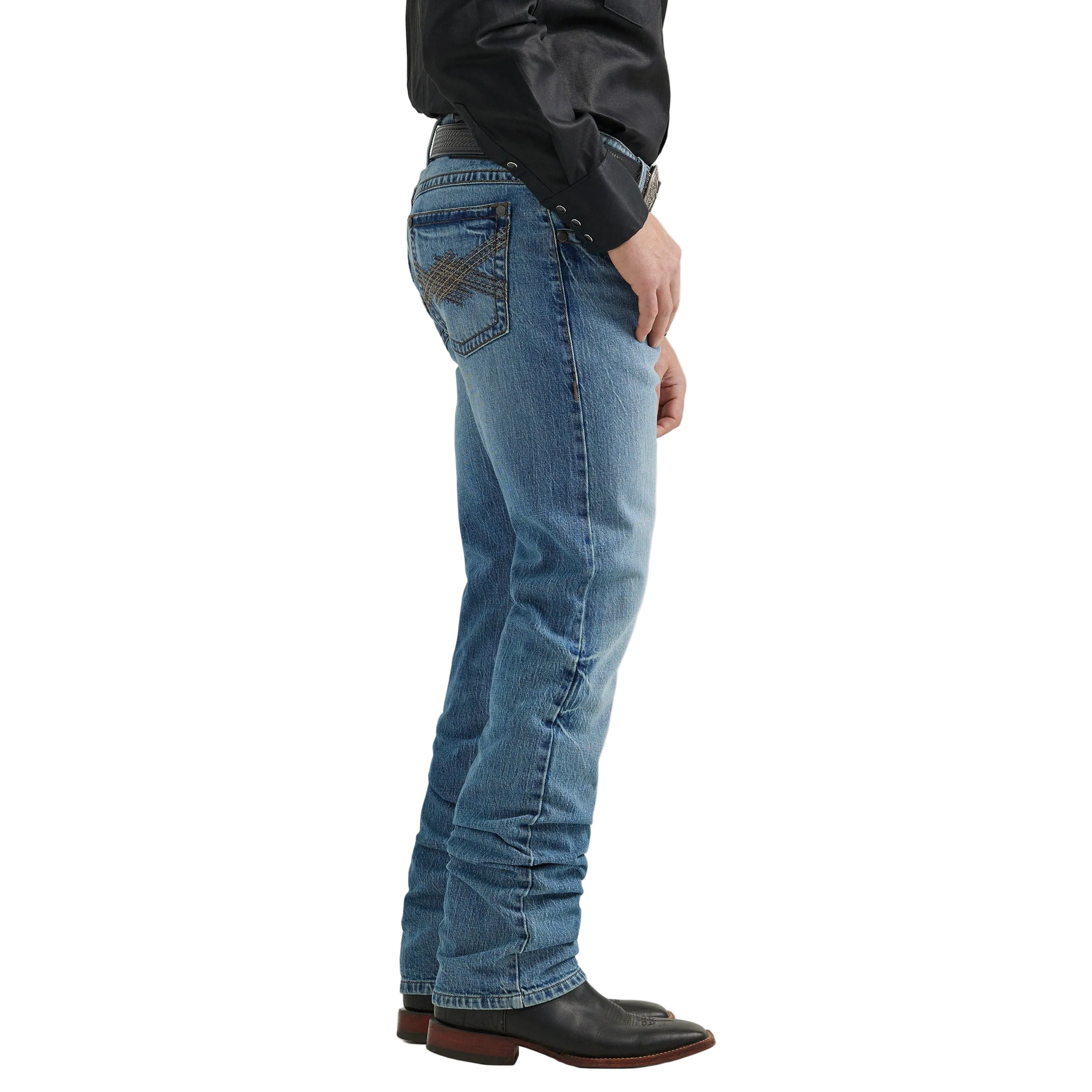 Wrangler Men's Rock 47 Slim Straight Jeans - Image 3