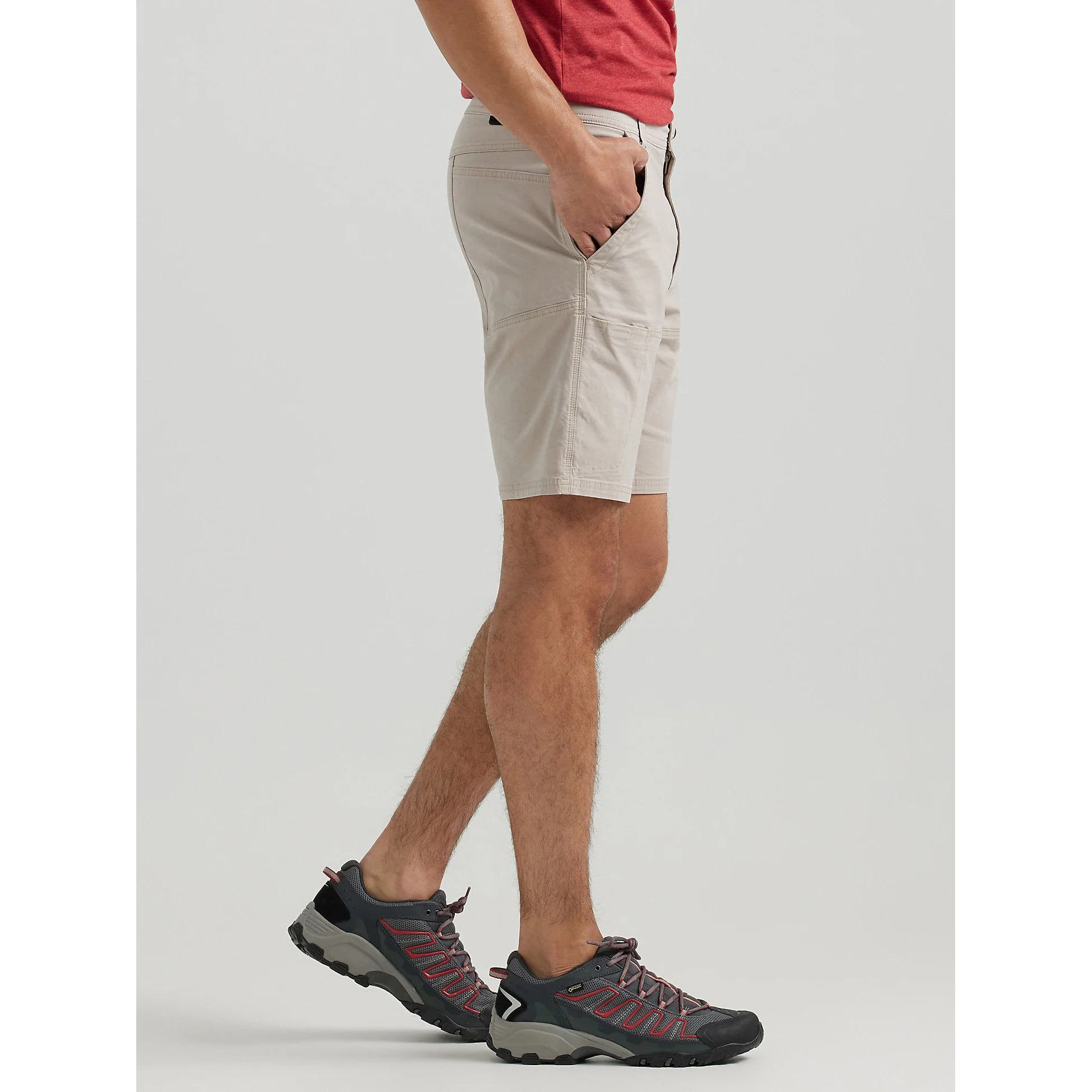 Wrangler Men's Side Pocket Utility Short - Taupe - Image 3