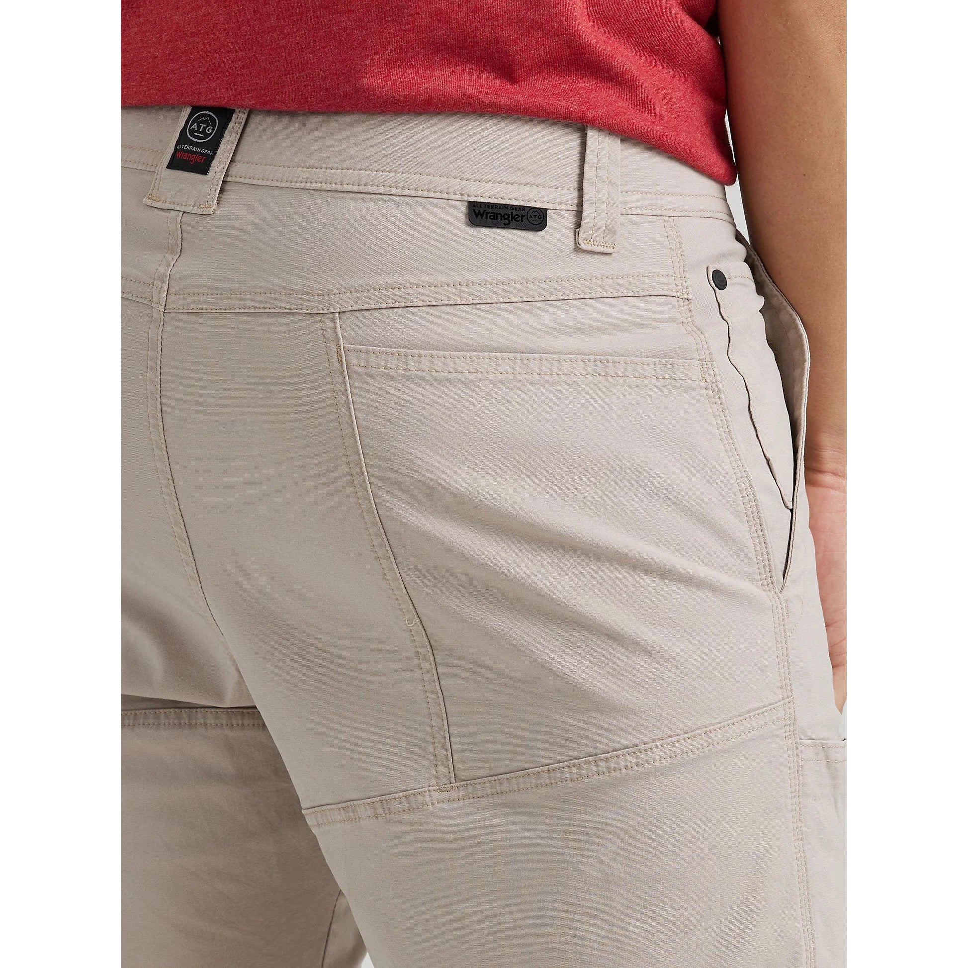Wrangler Men's Side Pocket Utility Short - Taupe - Image 4