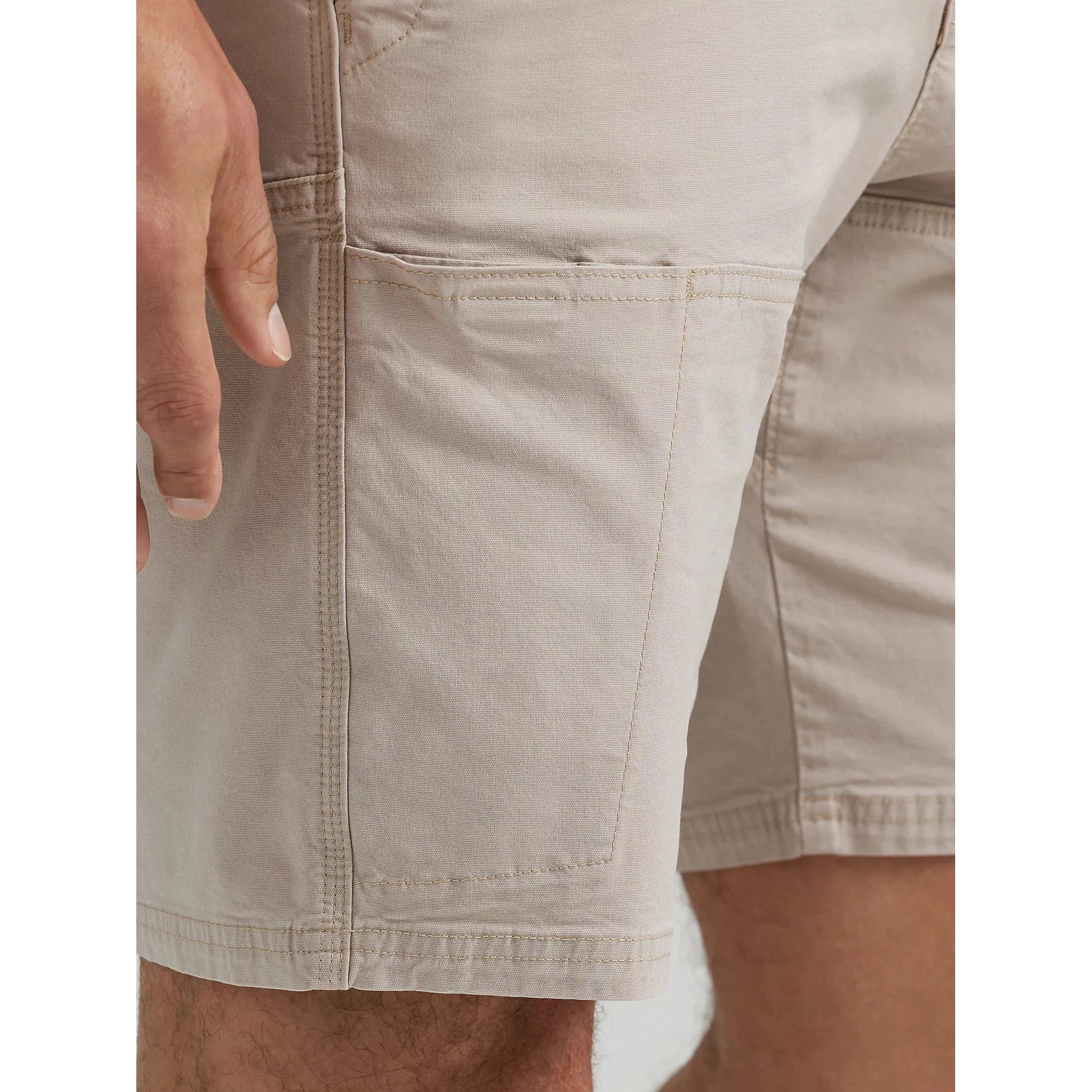 Wrangler Men's Side Pocket Utility Short - Taupe - Image 5