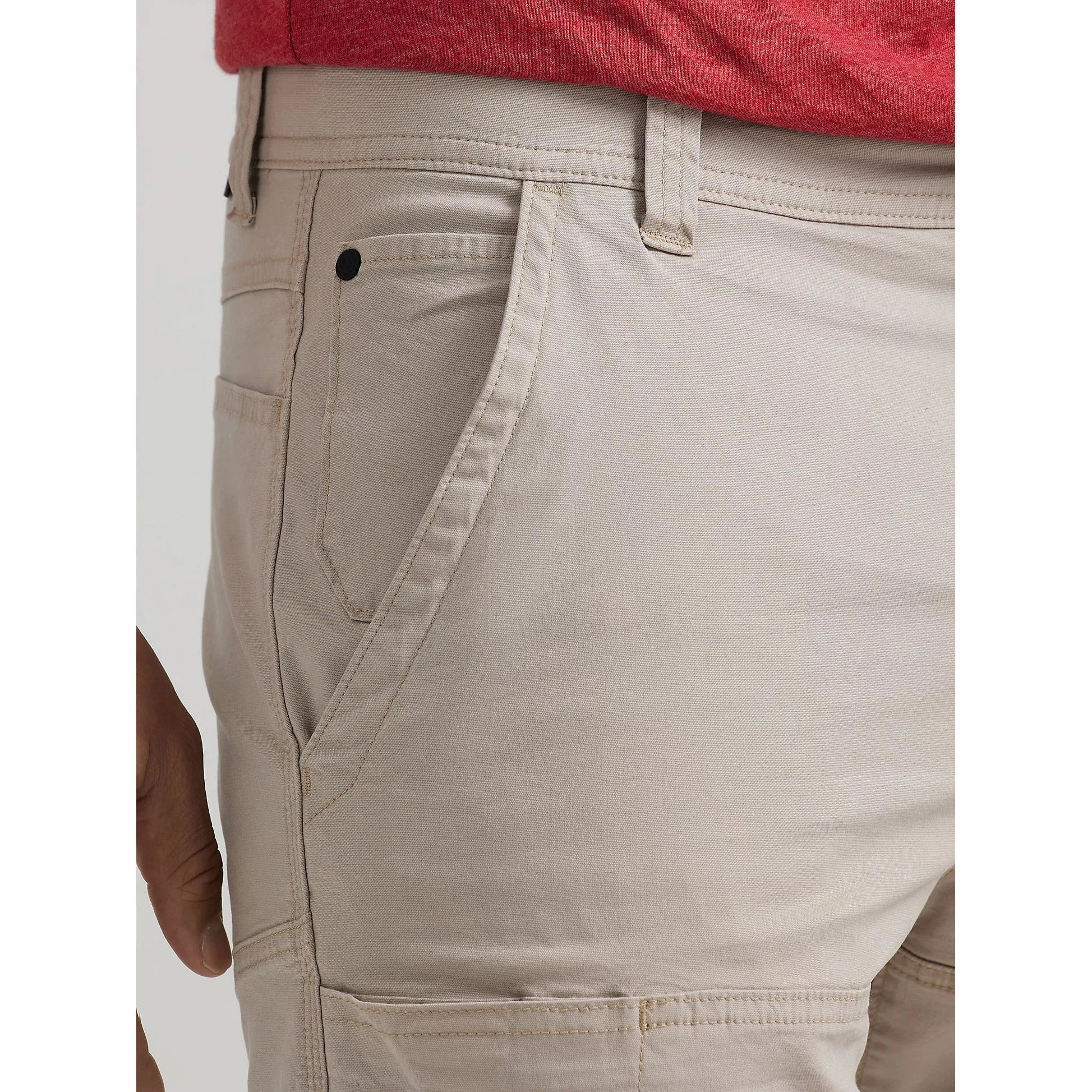 Wrangler Men's Side Pocket Utility Short - Taupe - Image 6