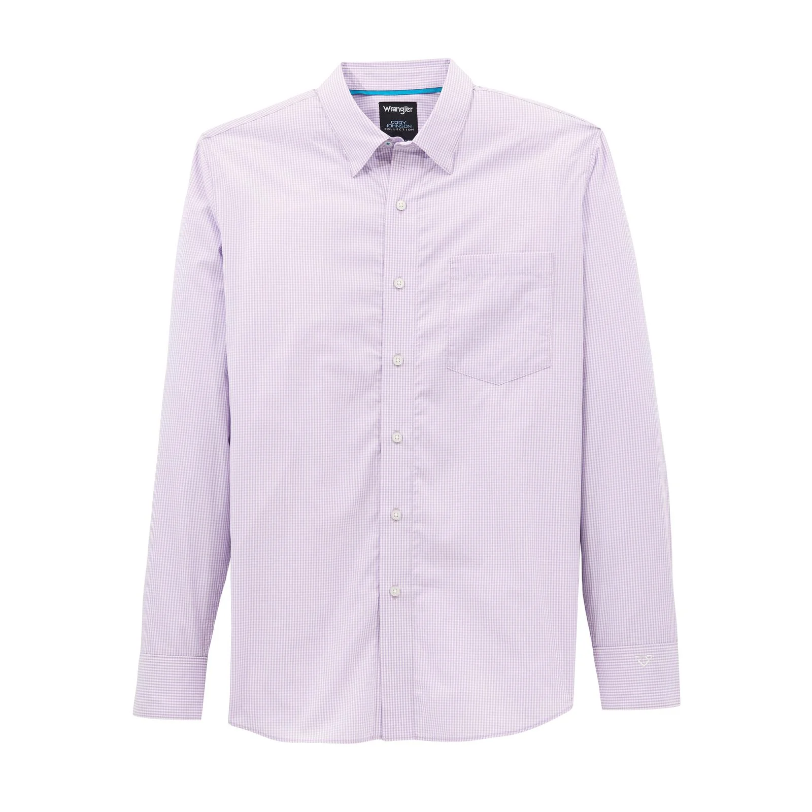 Wrangler Men's X Cody Johnson Long Sleeve Classic Fit Shirt- Lilac