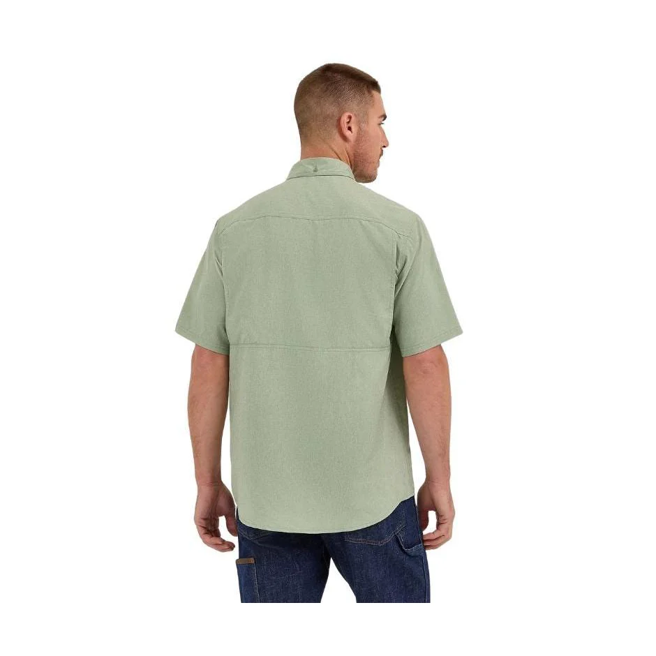 Wrangler Men's Riggs Workwear Lightweight Vented Work Shirt- Hedge Heather Green - Image 2