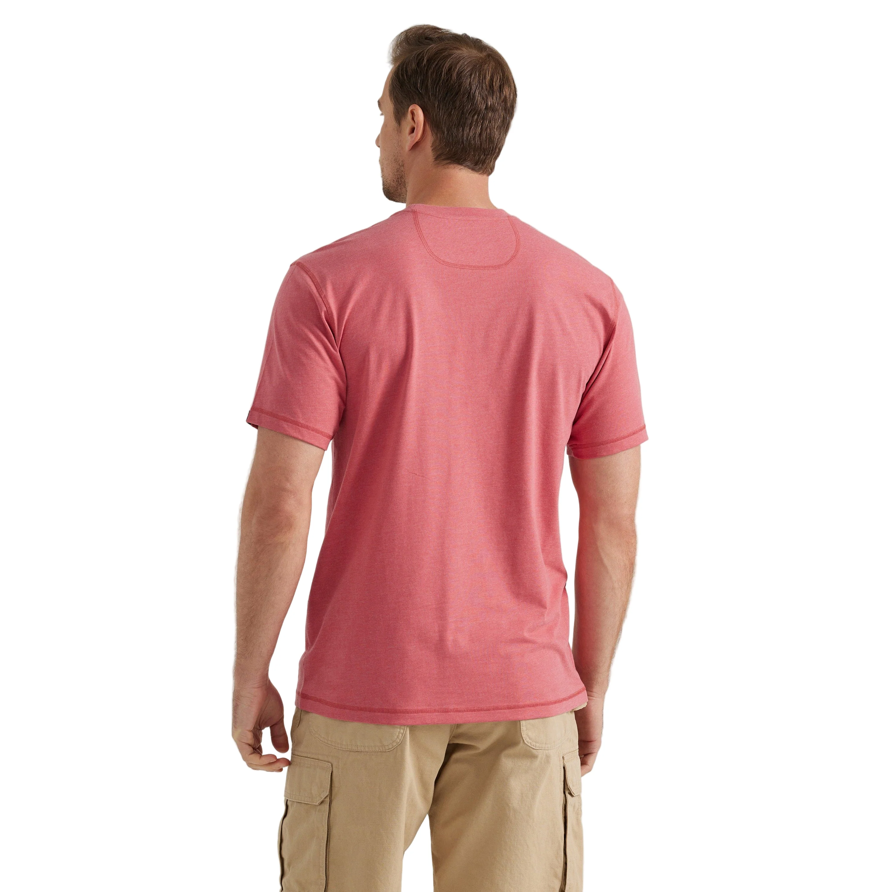 Wrangler Men's Riggs Performance Short Sleeve Tee - Red - Image 2