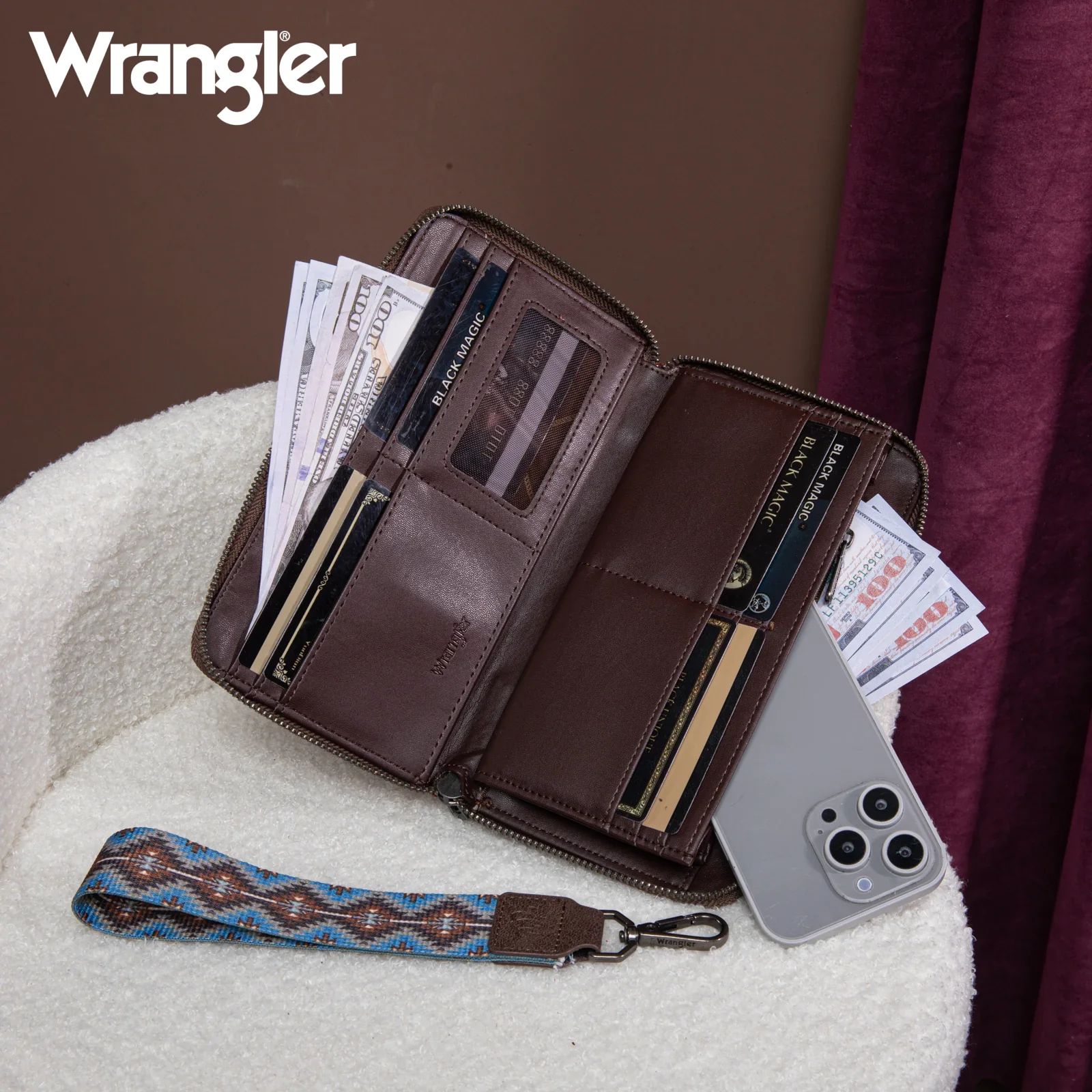 Wrangler Southwestern Art Print Wallet- - Image 3