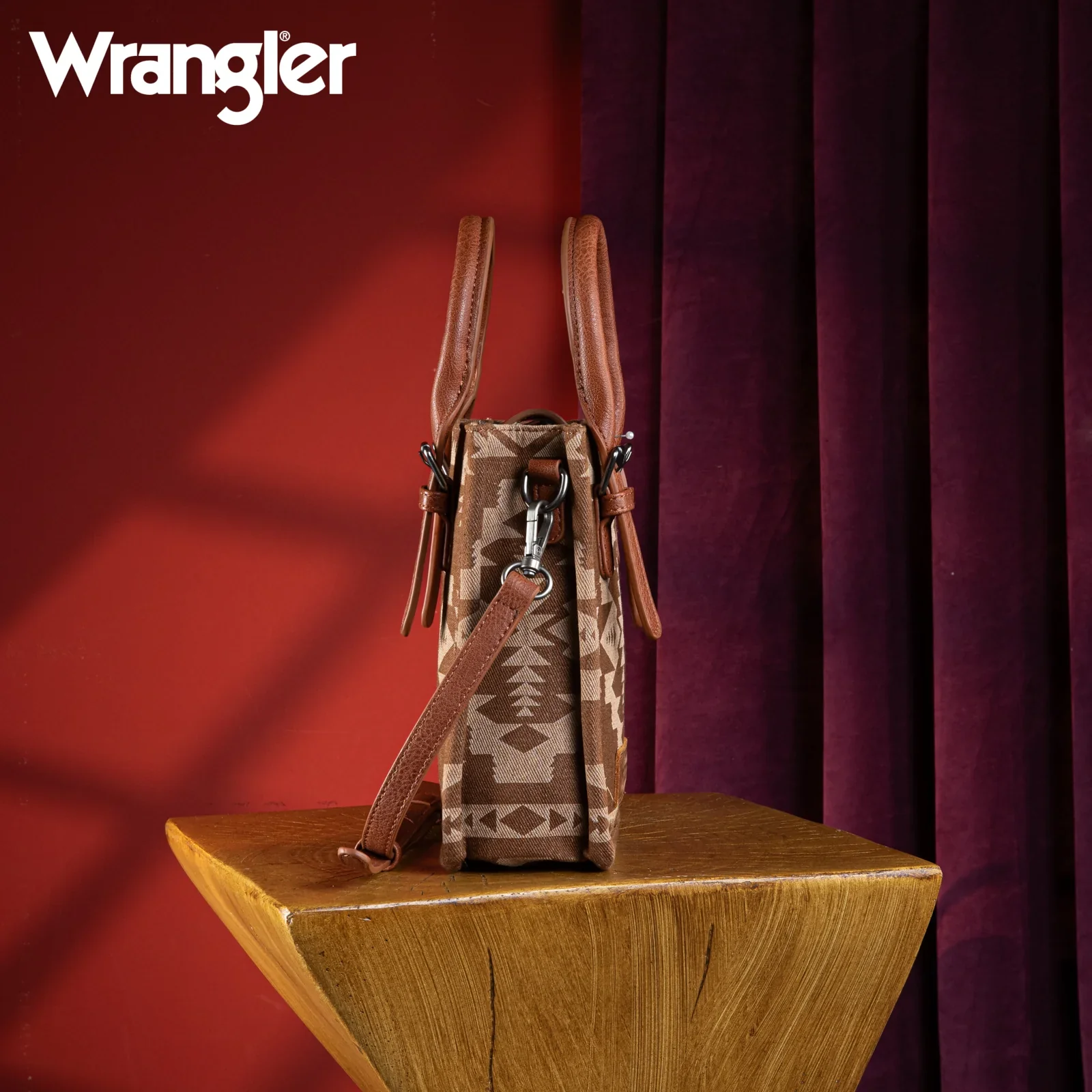 Wrangler Southwestern Print North South Mini Canvas Tote/Crossbody - Image 2
