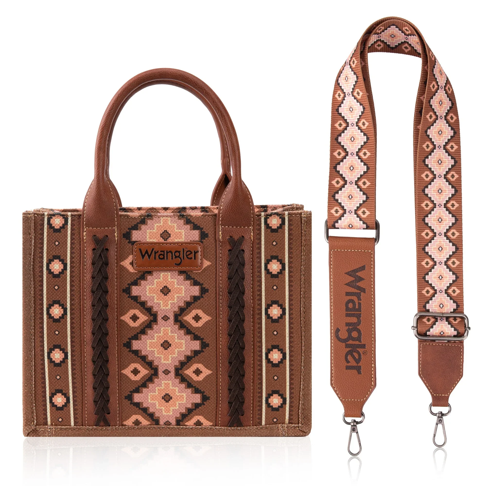 Wrangler Southwestern Print Small Canvas Purse - Image 3