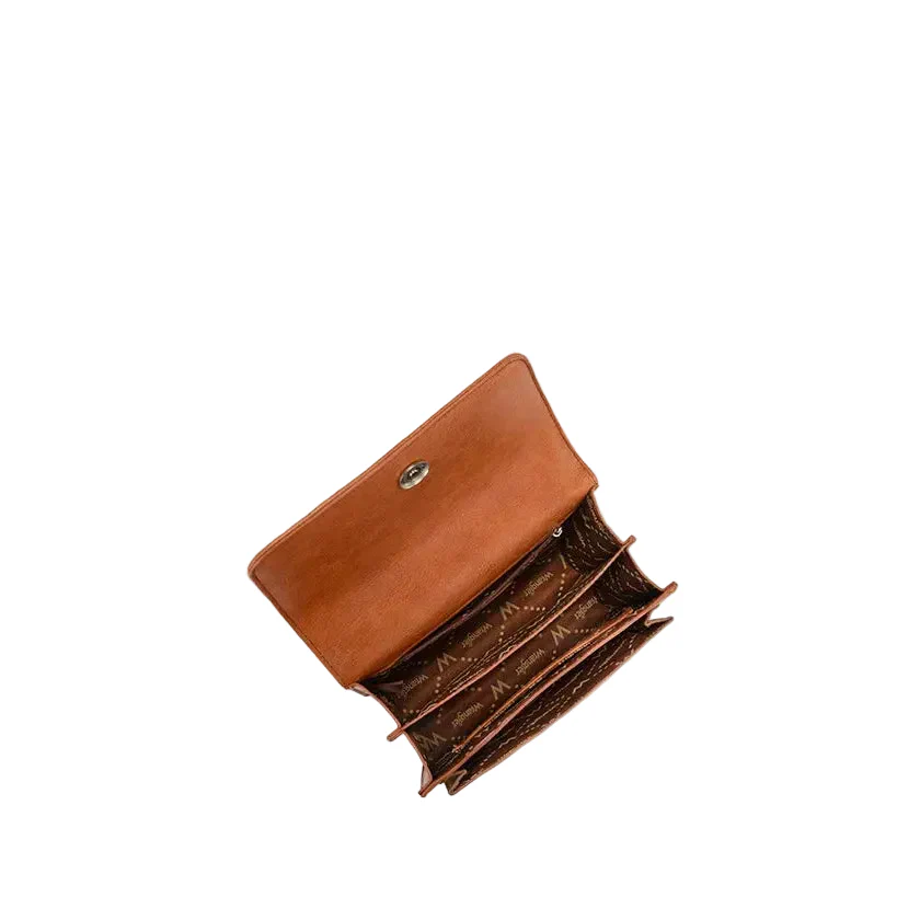Wrangler Vintage Petal Floral Chain Shoulder Bag - Brown - Image 3