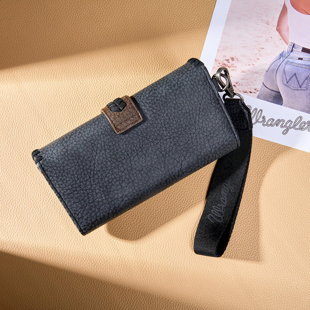 Wrangler Western Buckle RFID Wallet - Black - Image 2