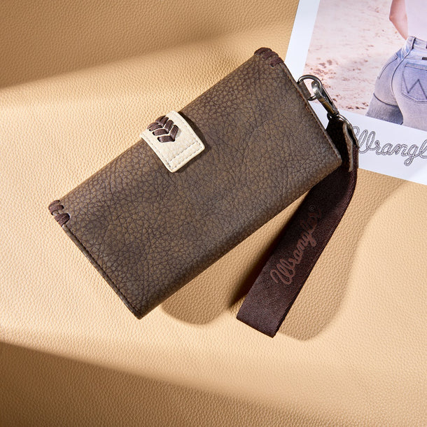 Wrangler Western Buckle RFID Wallet - Coffee - Image 2
