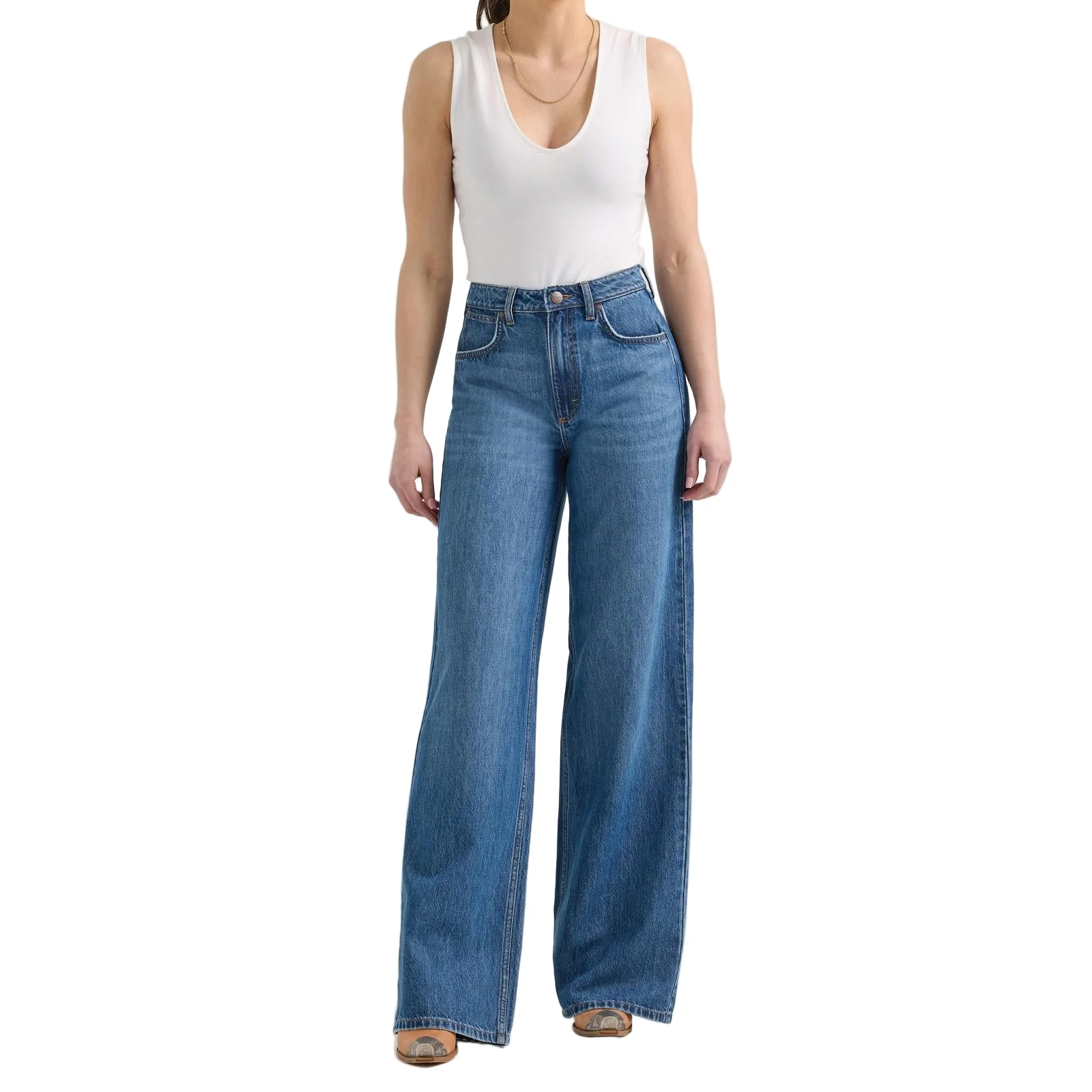 Wrangler Women's Retro Yvette Treo Wide Leg High Rise Jean - Bailey