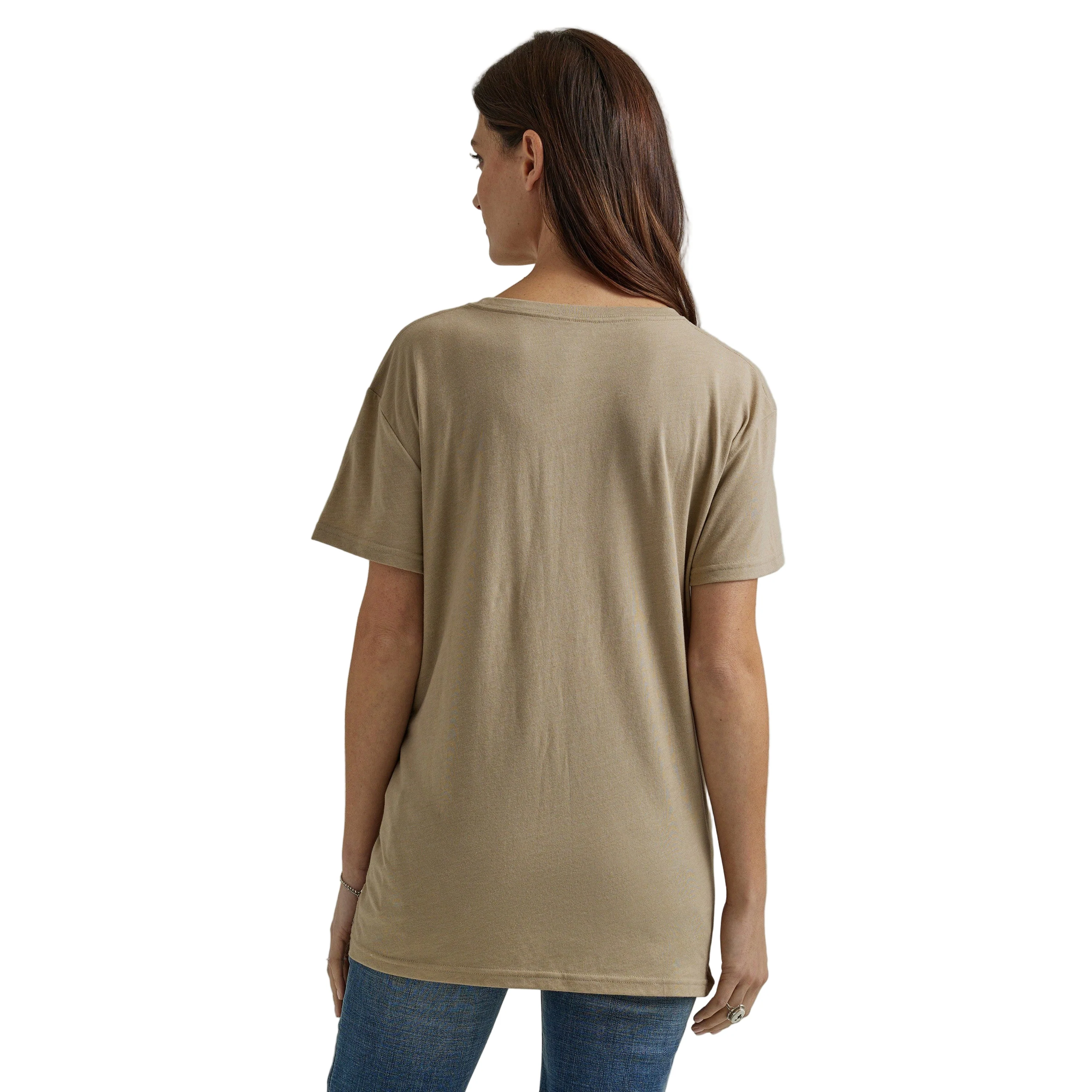 Wrangler Women's Desert Boyfriend Tee - Beige - Image 2