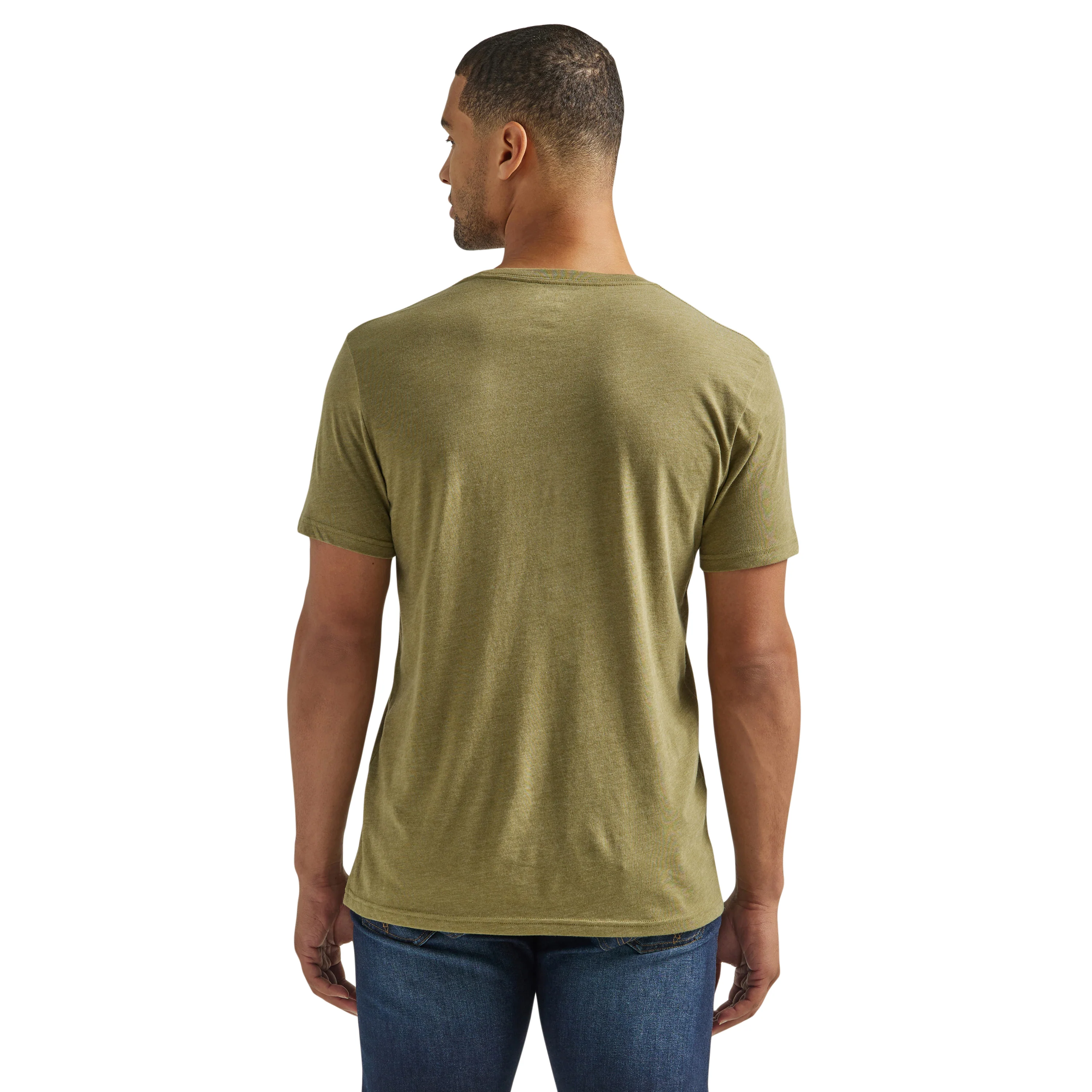 Wrangler Men's George Strait Short Sleeve T-Shirt - Olive - Image 2