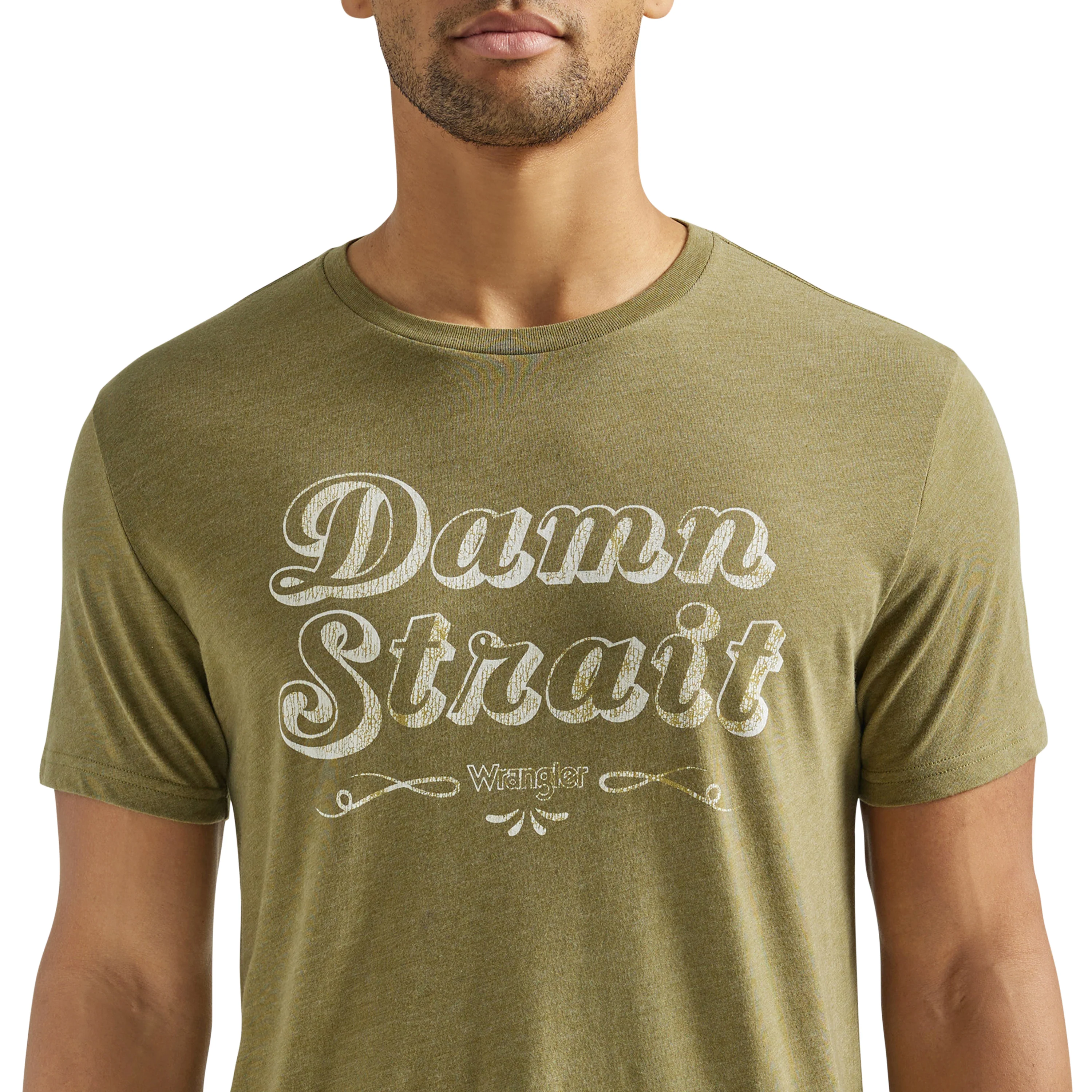 Wrangler Men's George Strait Short Sleeve T-Shirt - Olive - Image 3