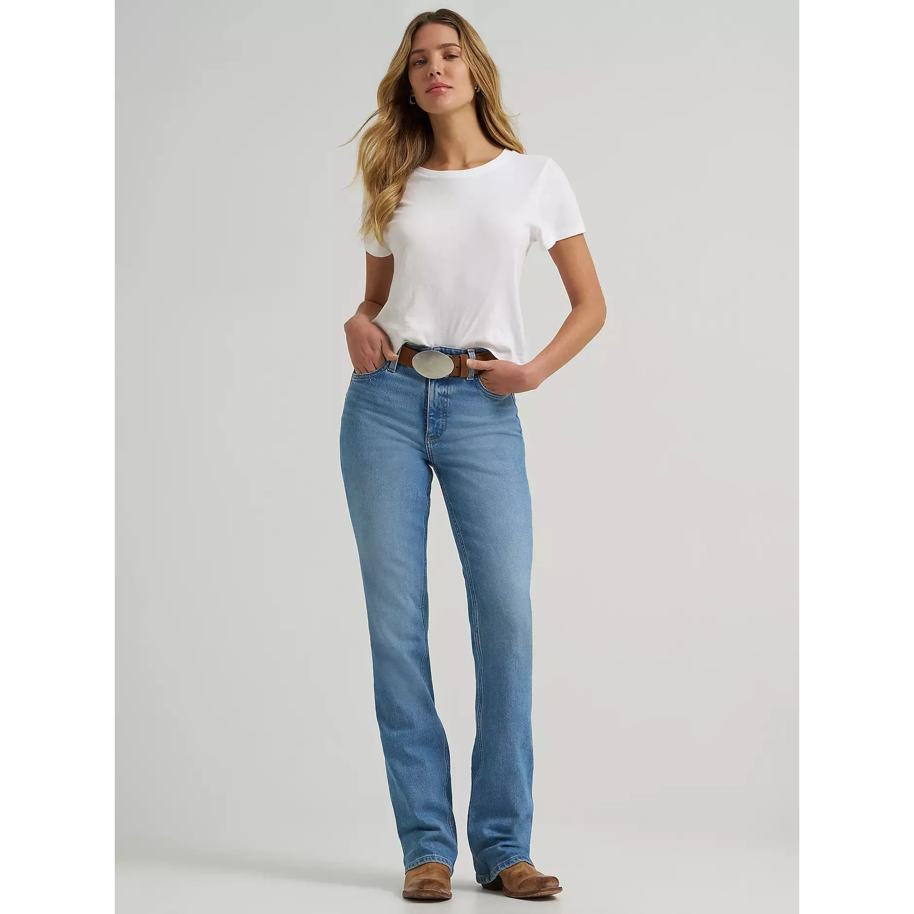 Wrangler Women's High Rise Rodeo Bootcut Wrangler Riding Jean - Camila - Image 3