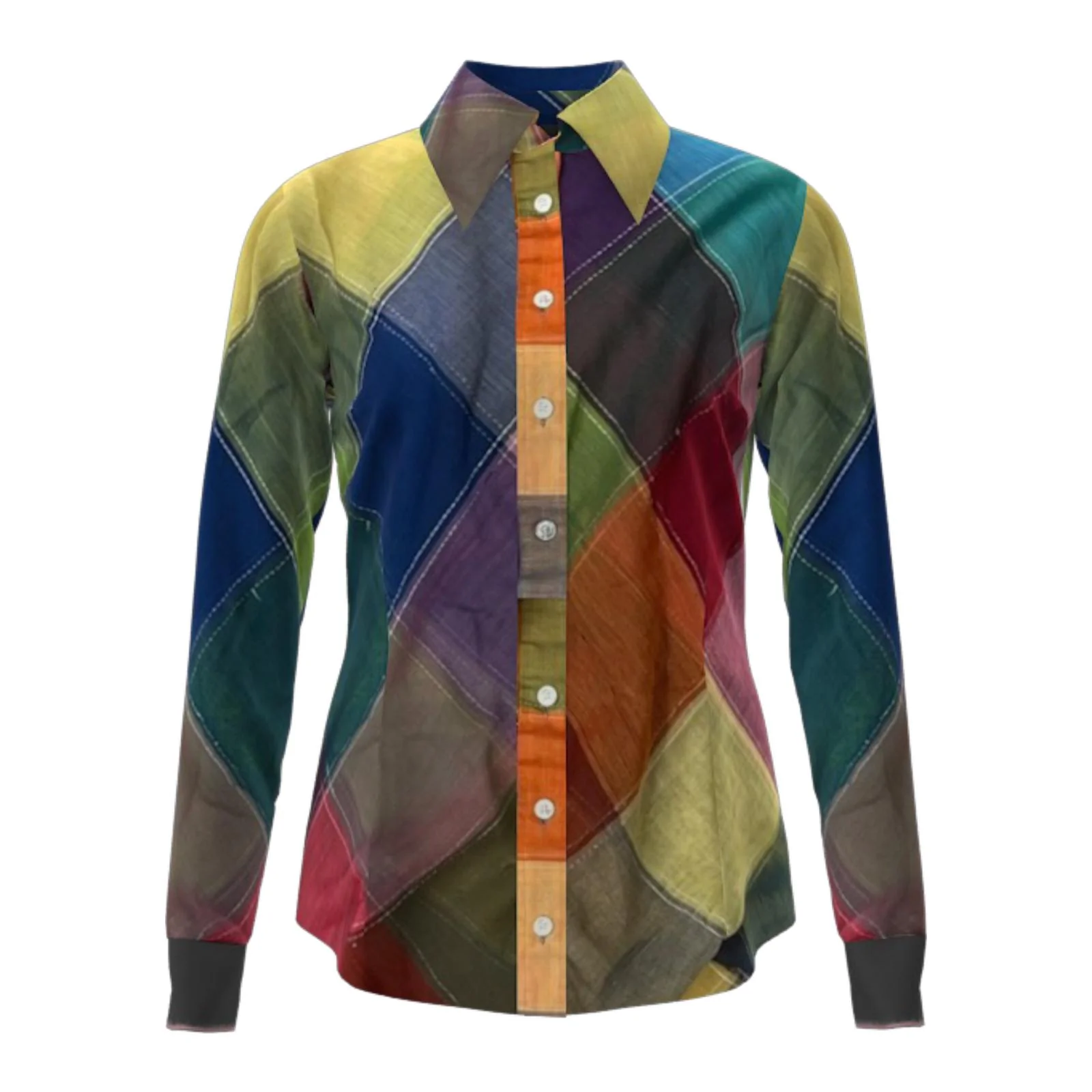 Wrangler Women's Lainey Wilson Long Sleeve Western Shirt- Multi