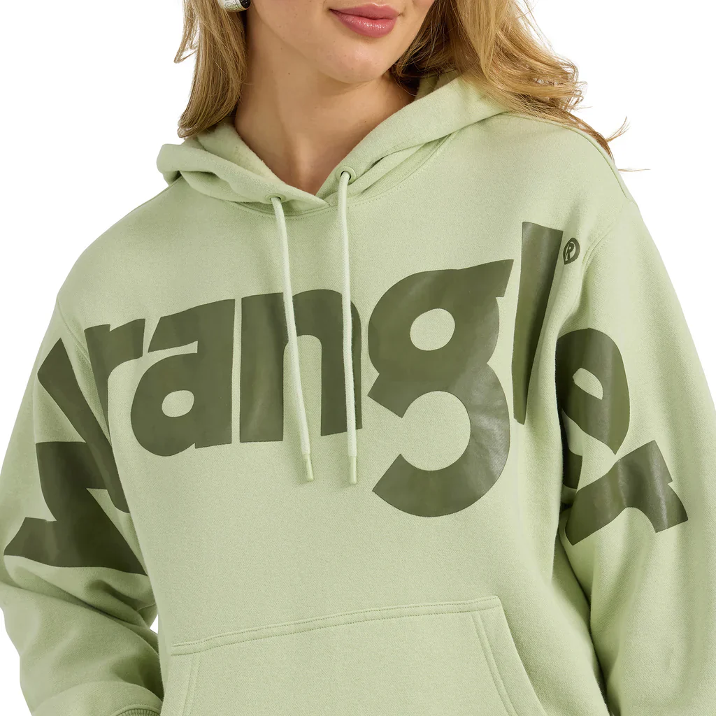 Wrangler Women's Long Sleeve Hoodie- Mint Green - Image 3