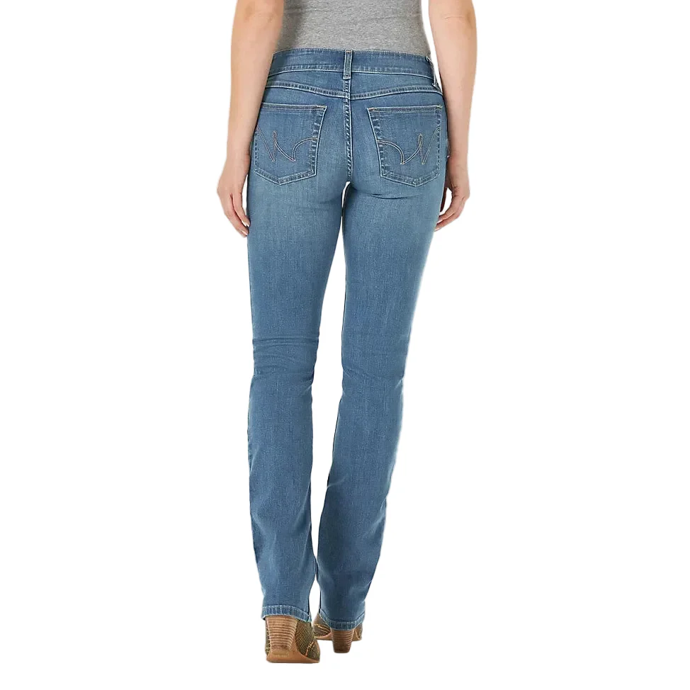 Wrangler Women's Essential Mid Rise Straight Jeans - Briana - Image 2
