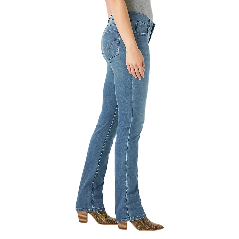 Wrangler Women's Essential Mid Rise Straight Jeans - Briana - Image 3