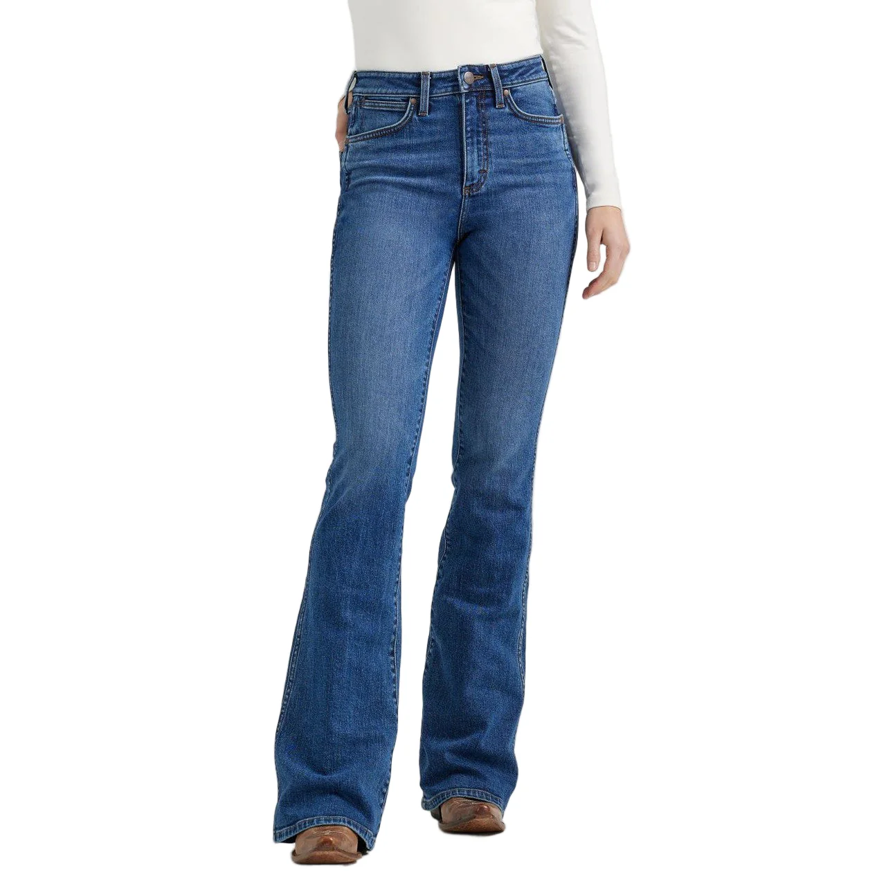 Wrangler Women's Retro Bailey High Rise Flare Jeans - Aria - Image 2