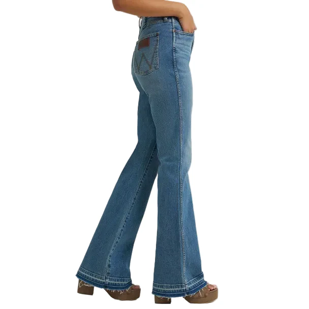 Wrangler Women's Retro High Rise Bailey Flare Jean- Lana