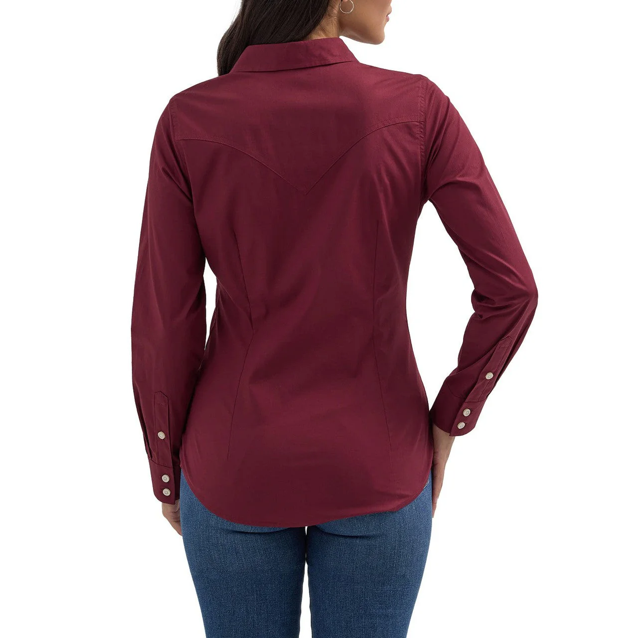 Wrangler Women's ASAP Retro Long Sleeve Shirt - Wine - Image 2