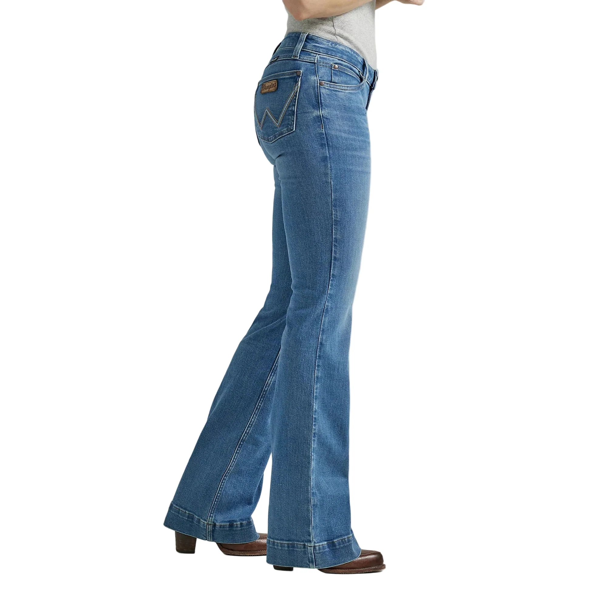 Wrangler Women's Retro Mae Mid Rise Trouser Jeans - Eva - Image 2