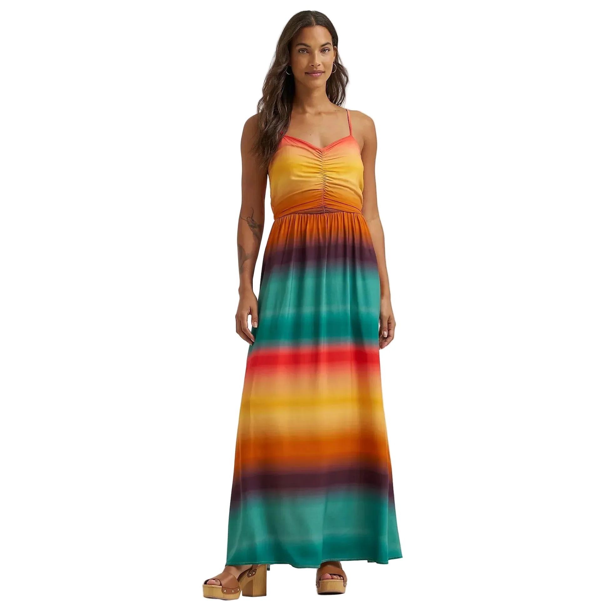 Wrangler Women's Retro Sunny Strappy Maxi Dress - Yellow - Image 3