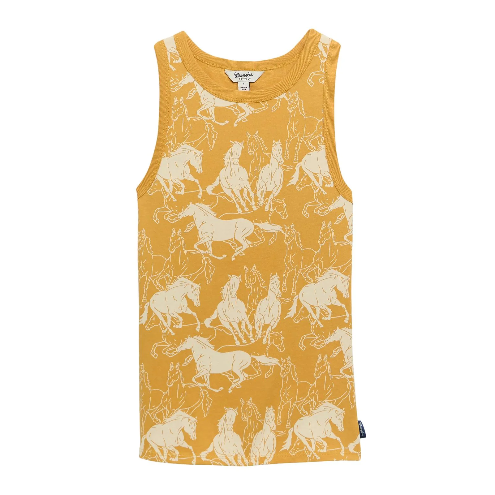 Wrangler Women's Retro Vintage Goddess Tank- Yellow
