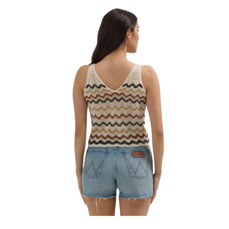 Wrangler Women's Retro Vintage Tank- White/Multi - Image 3