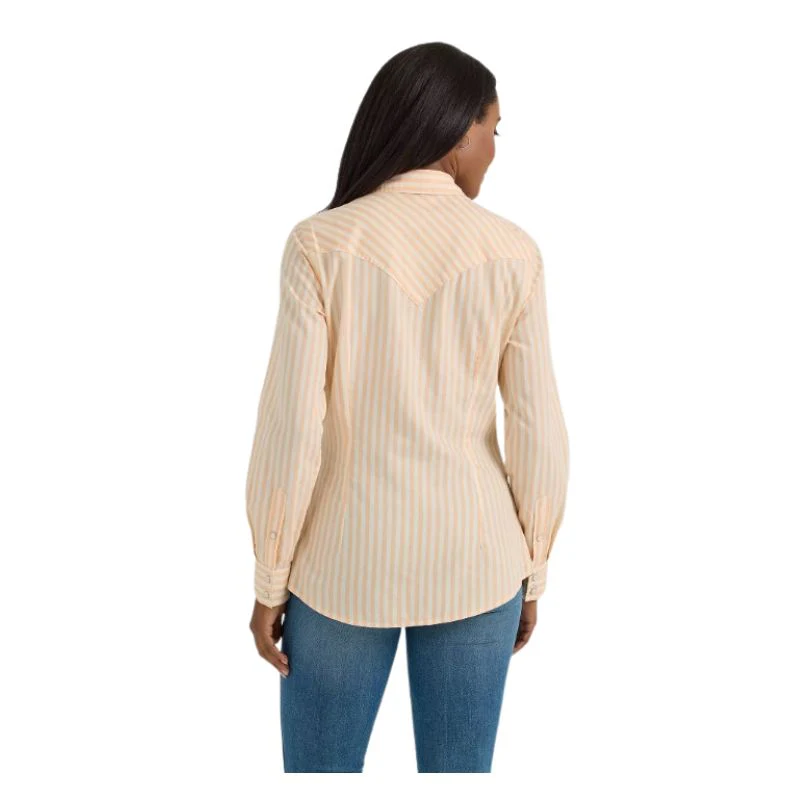 Wrangler Women's Long Sleeve Retro Western Dress Shirt- Pink - Image 3